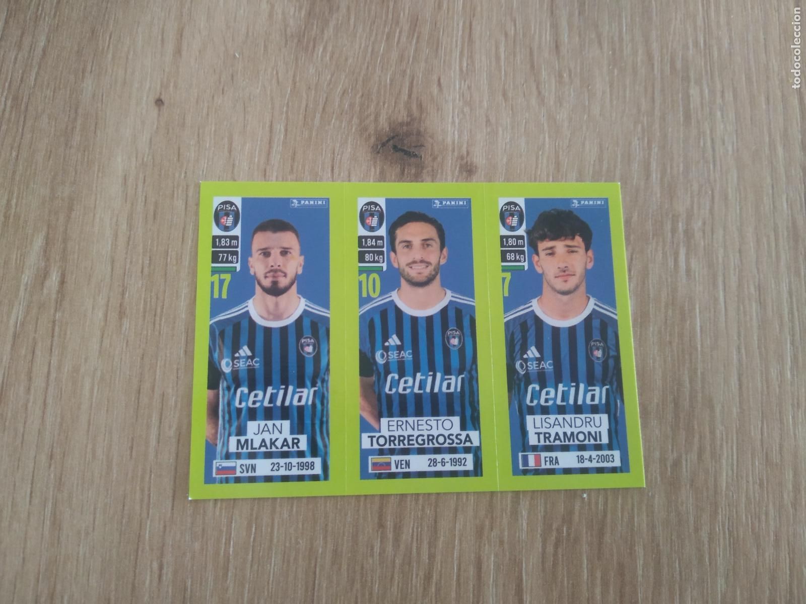 Cromos de f&uacute;tbol: 606 MLAKAR TORREGROSSA TRAMONI PISA CROMO FUTBOL PANINI LIGA ITALIA 23-24 CALCIATORI 2023-2024
