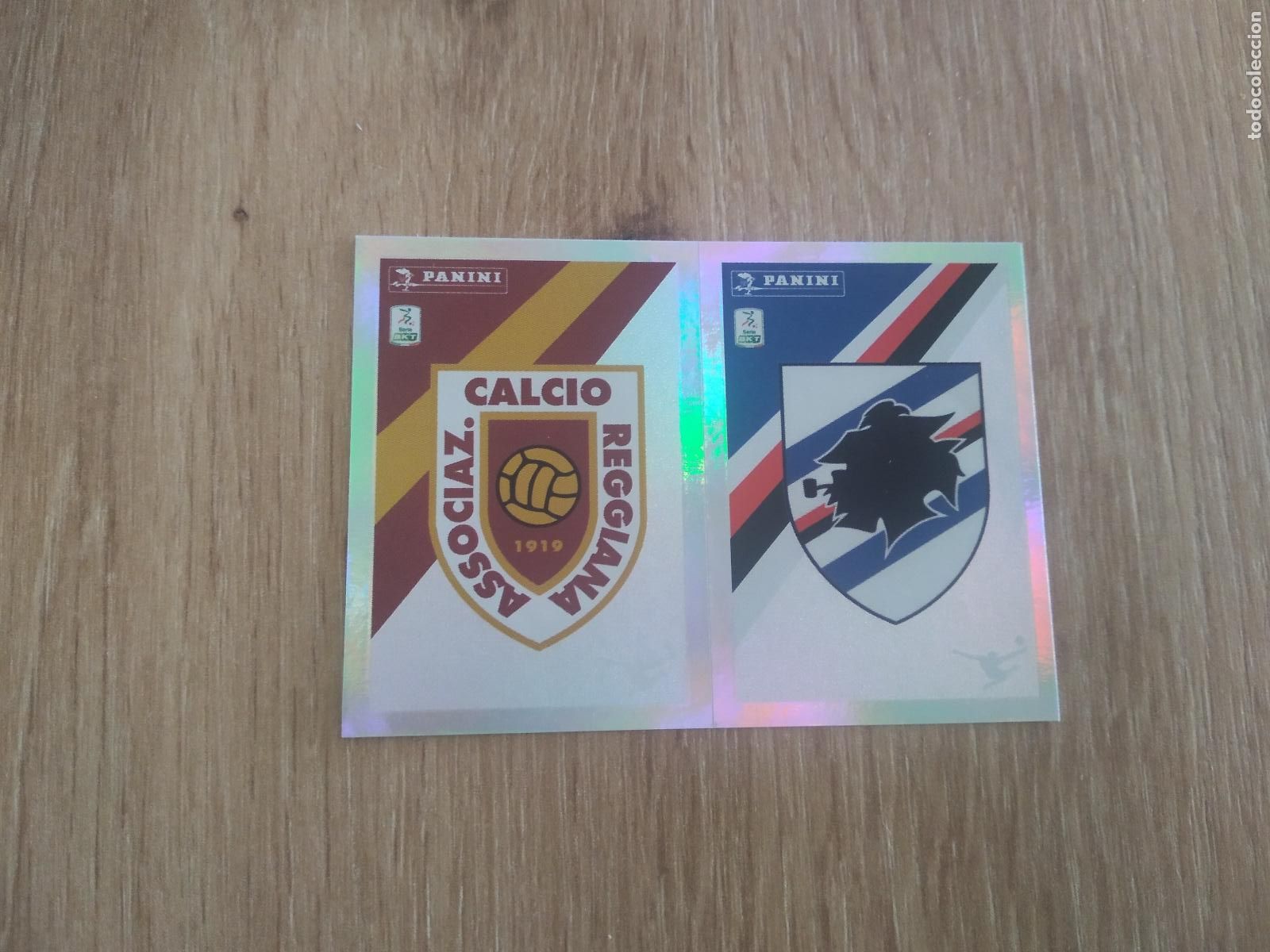 Cromos de f&uacute;tbol: 607 ESCUDO REGGIANA SAMPDORIA CROMO FUTBOL PANINI LIGA ITALIA 23-24 CALCIATORI 2023-2024