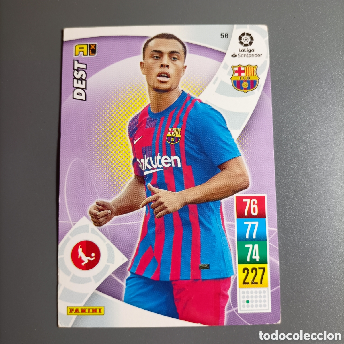 Cromos de f&uacute;tbol: ADRENALYN. LIGA 2021-2022 (FC BARCELONA) №58 DEST