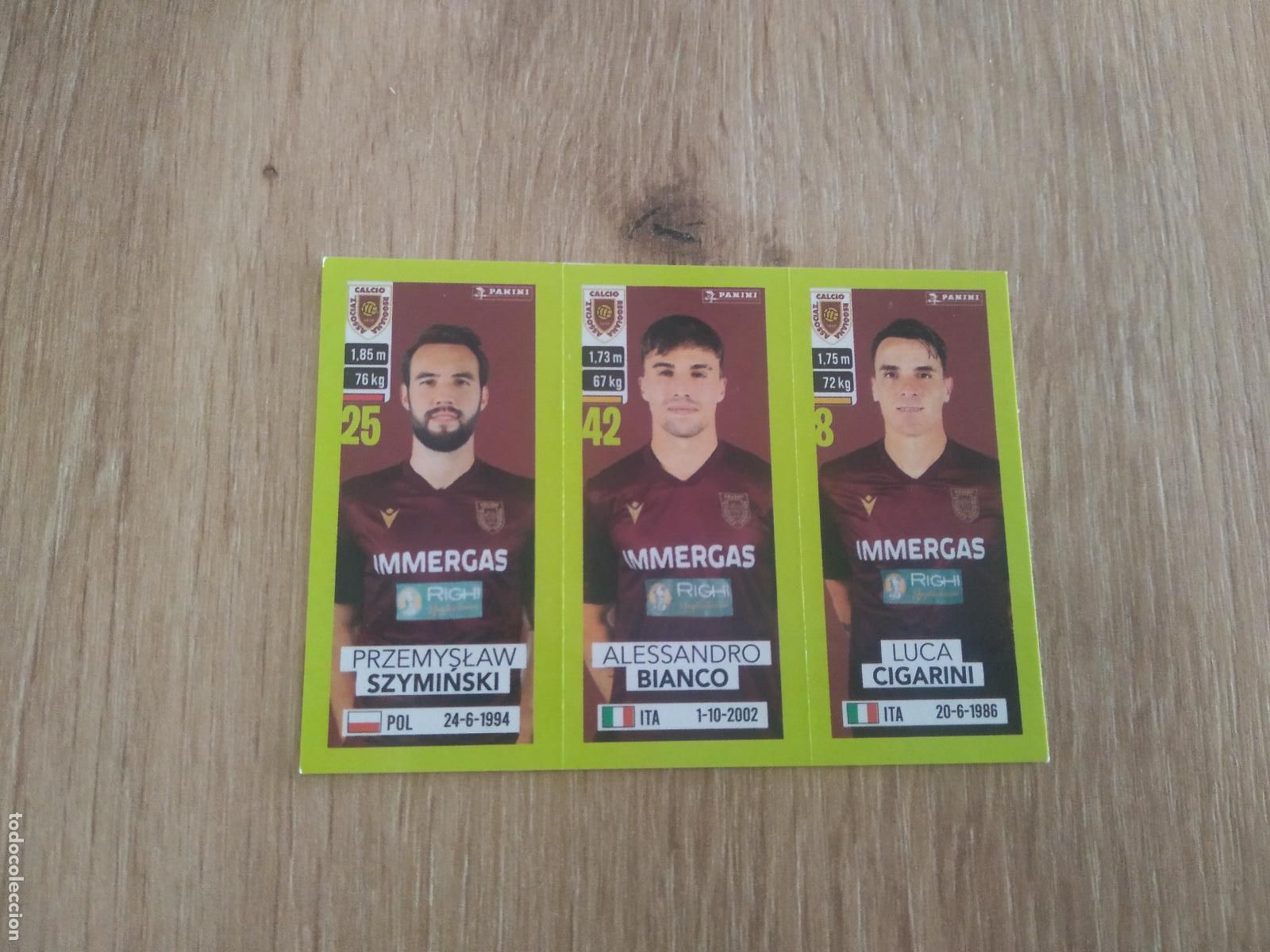 Cromos de f&uacute;tbol: 611 SZYMINSKI BIANCO CIGARINI CROMO FUTBOL PANINI LIGA ITALIA 23-24 CALCIATORI 2023-2024