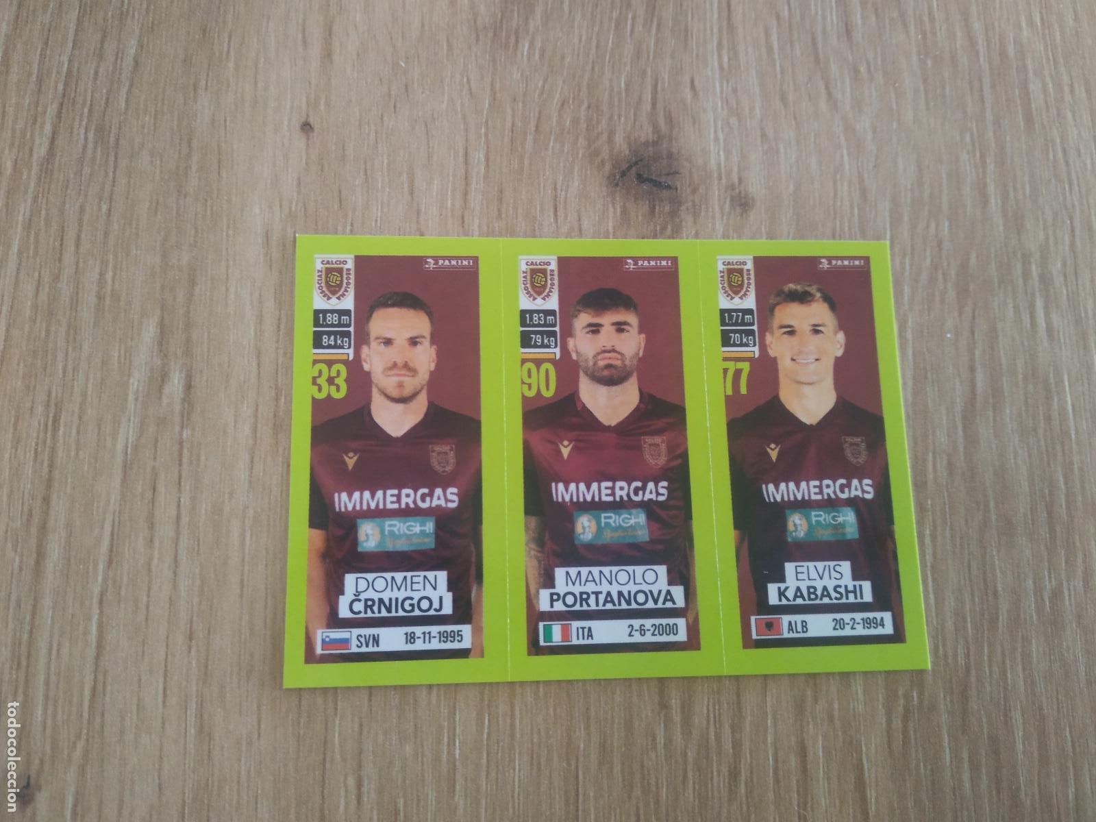 Cromos de f&uacute;tbol: 612 CRNIGOJ PORTANOVA KABASHI CROMO FUTBOL PANINI LIGA ITALIA 23-24 CALCIATORI 2023-2024