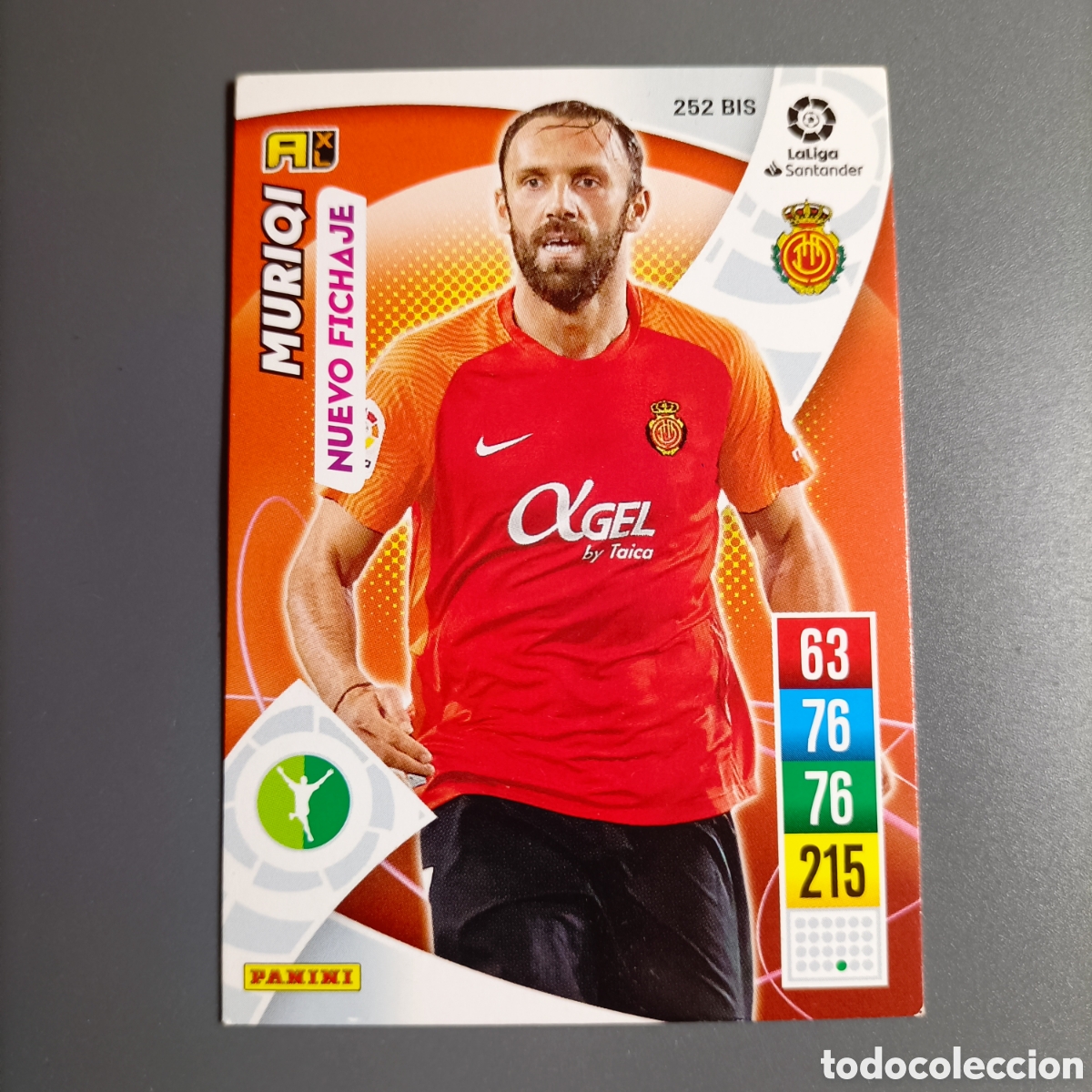 Cromos de f&uacute;tbol: ADRENALYN. LIGA 2021-2022 (MALLORCA) №252 BIS. MURIQI / NUEVO FICHAJE