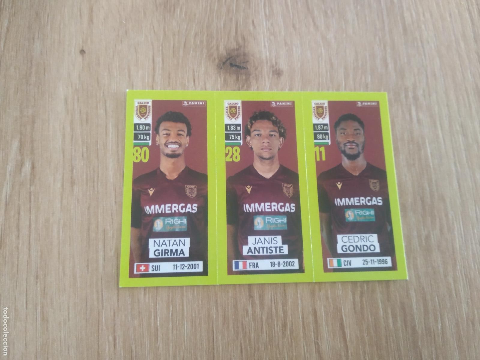 Cromos de f&uacute;tbol: 613 GIRMA ANTISTE GONDO CROMO FUTBOL PANINI LIGA ITALIA 23-24 CALCIATORI 2023-2024
