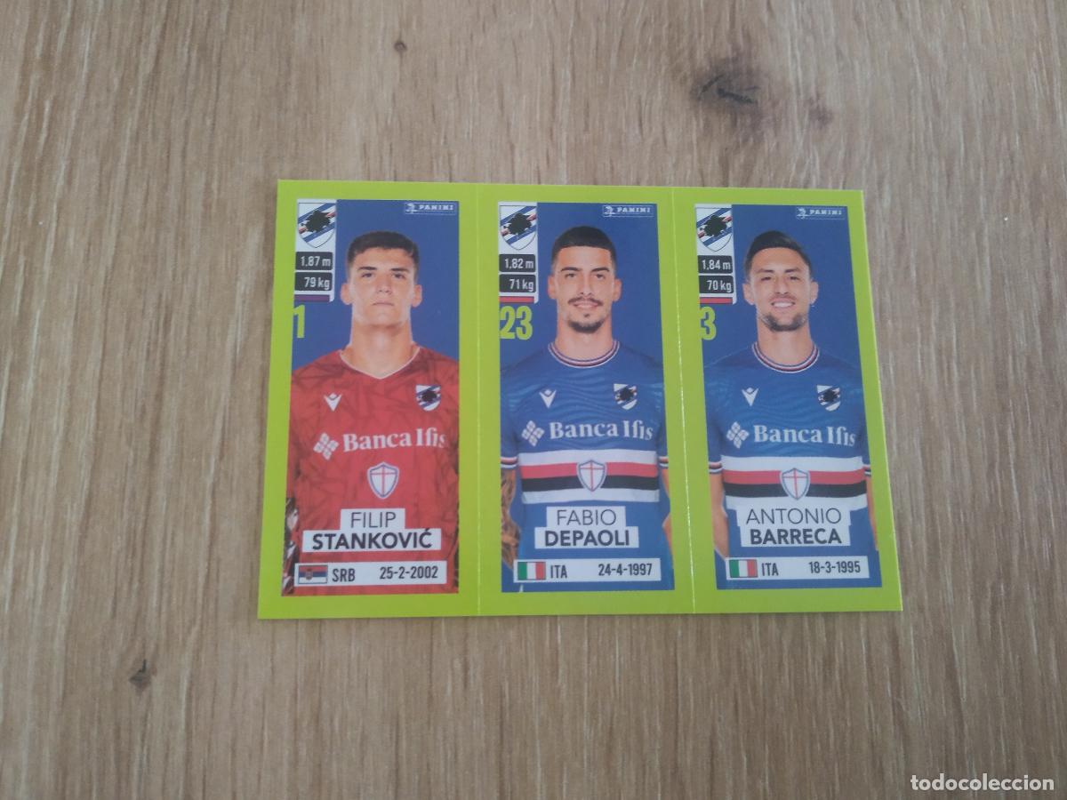 Cromos de f&uacute;tbol: 615 STANKOVIC DEPAOLI BARRECA SAMPDORIA CROMO FUTBOL PANINI LIGA ITALIA 23-24 CALCIATORI 2023-2024