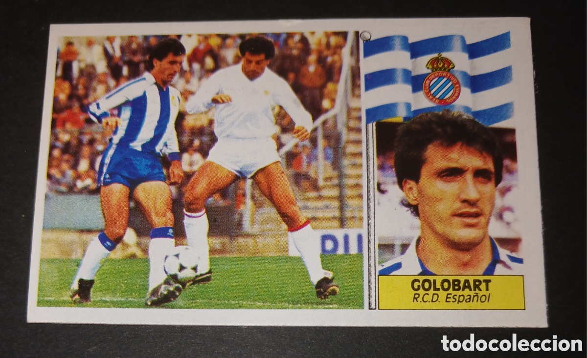Cromos de f&uacute;tbol: Cromo Golobart - R.C.D. Espa&ntilde;ol - Ediciones Este - Liga 1986-1987 (86/87) - Sin pegar