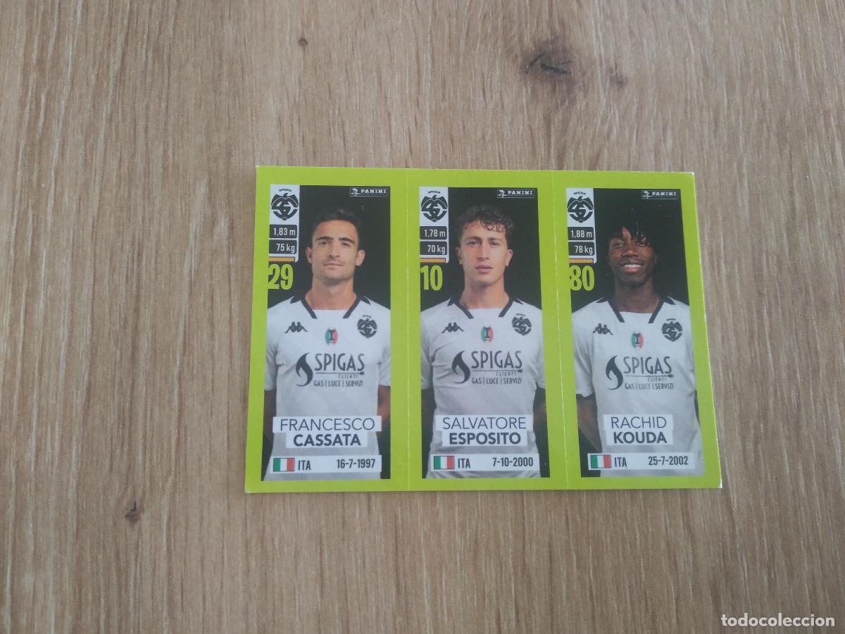 Cromos de f&uacute;tbol: 624 CASSATA ESPOSITO KOUDA SPEZIA CROMO FUTBOL PANINI LIGA ITALIA 23-24 CALCIATORI 2023-2024