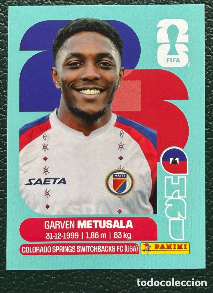 Fu&szlig;ball-Sticker: HAI 8 GARVEN METUSALA HAITI CROMOS ALBUM FIFA WORLD CUP MUNDIAL 2026 PANINI