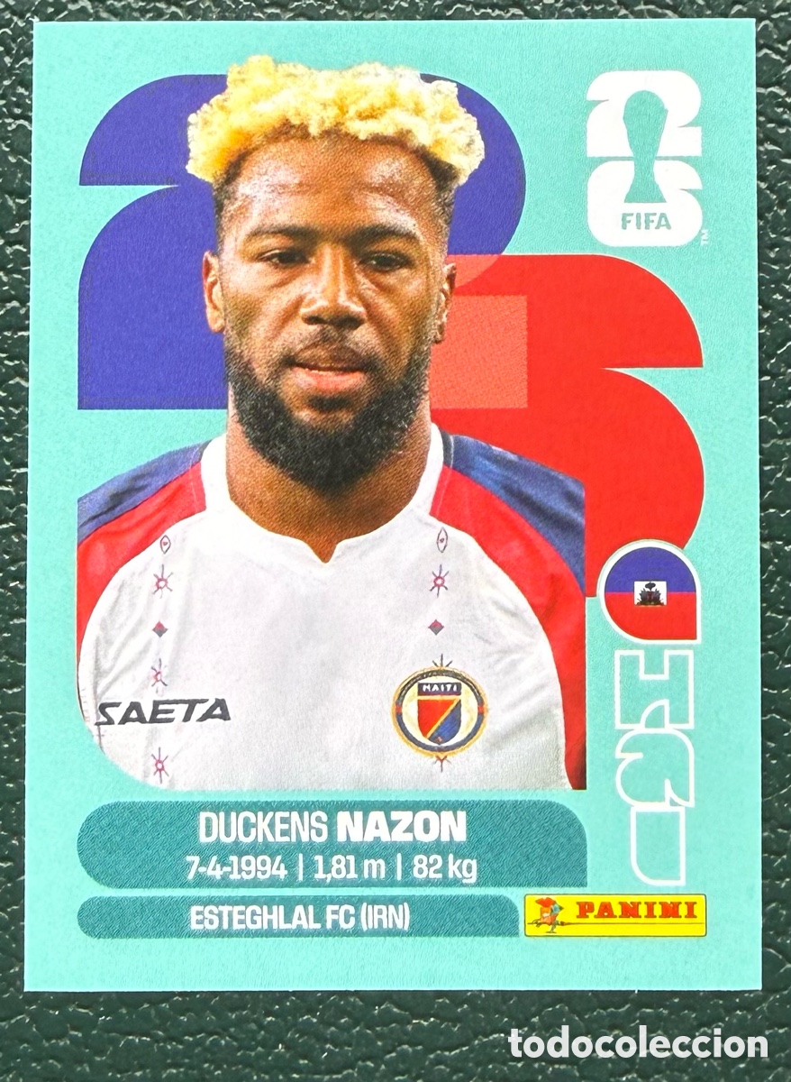 Fu&szlig;ball-Sticker: HAI 18 DUCKENS NAZON HAITI CROMOS ALBUM FIFA WORLD CUP MUNDIAL 2026 PANINI