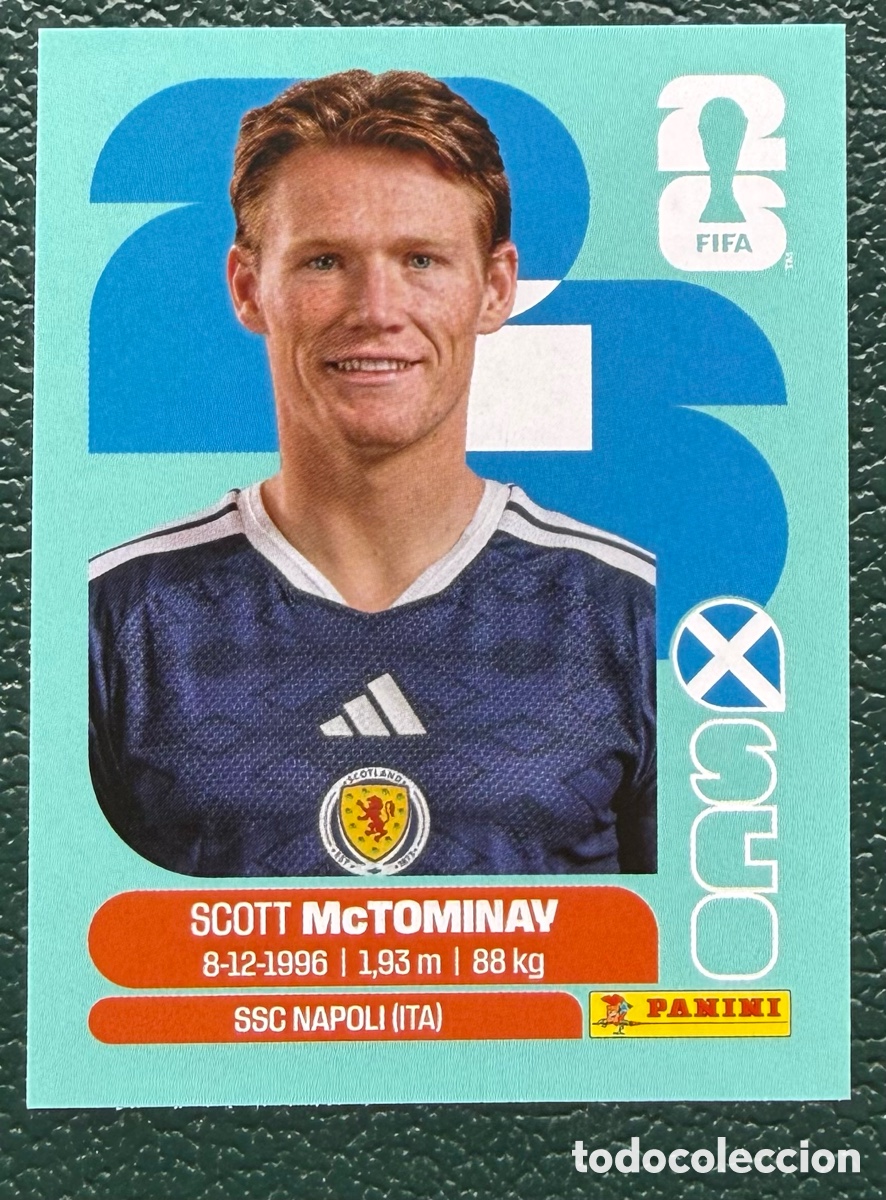 Cromos de Futebol: SCO 11 SCOTT MCTOMINAY ESCOCIA CROMOS ALBUM FIFA WORLD CUP MUNDIAL 2026 PANINI
