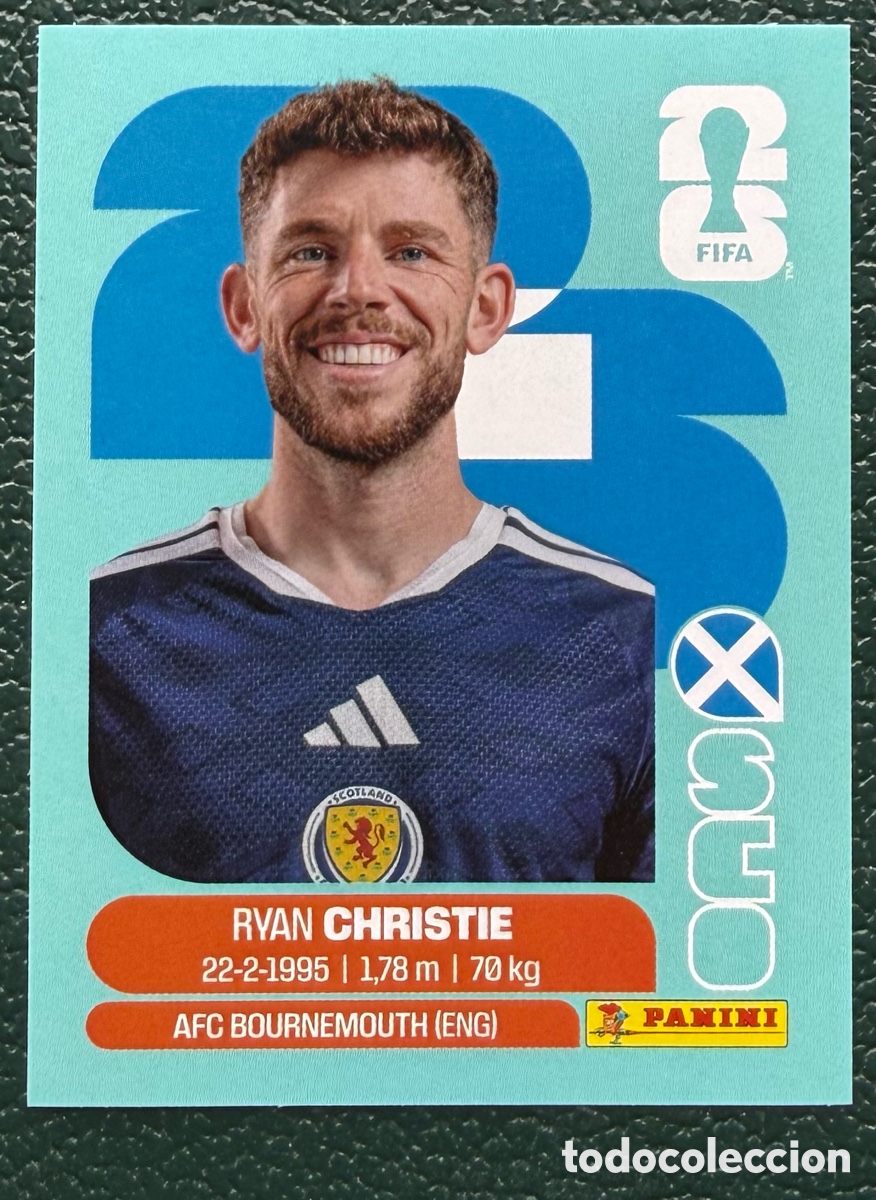 Cromos de Futebol: SCO 15 RYAN CHRISTIE ESCOCIA CROMOS ALBUM FIFA WORLD CUP MUNDIAL 2026 PANINI