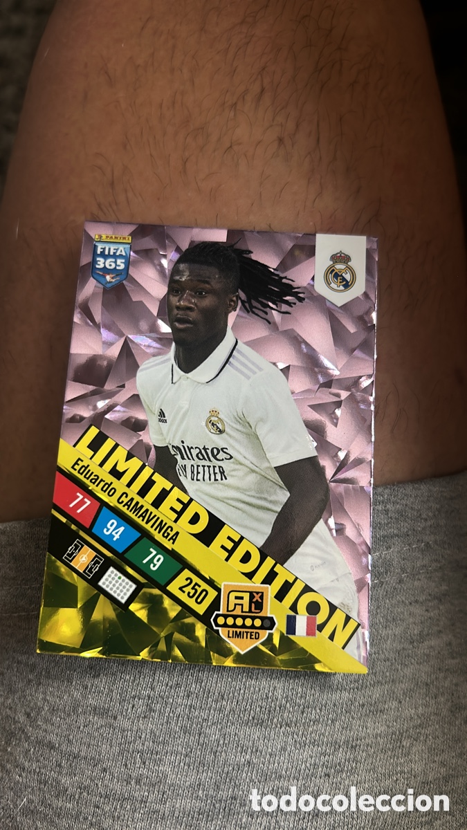 Cromos de f&uacute;tbol: Camavinga Edici&oacute;n Limitada