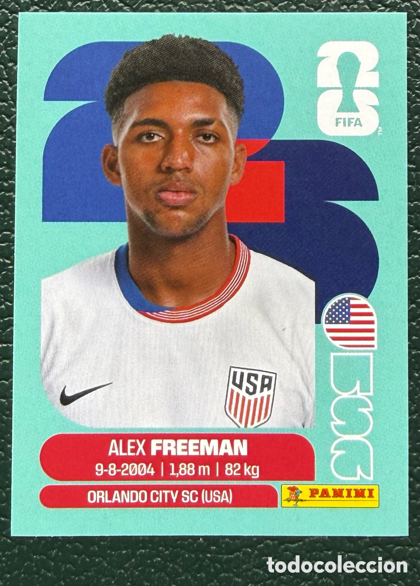 Cromos de Futebol: USA 6 ALEX FREEMAN ESTADOS UNIDOS CROMOS ALBUM FIFA WORLD CUP MUNDIAL 2026 PANINI
