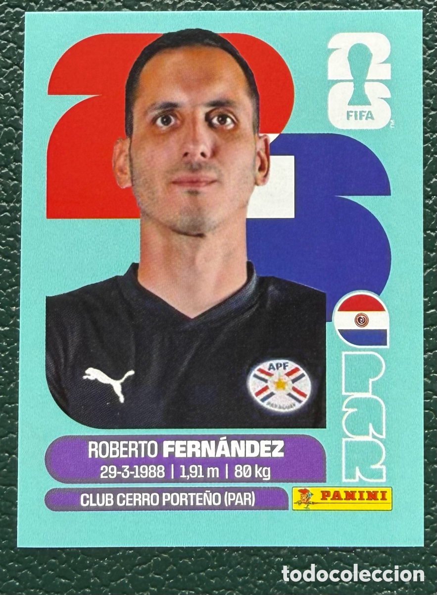Cromos de Futebol: PAR 2 ROBERTO FERNANDEZ PARAGUAY CROMOS ALBUM FIFA WORLD CUP MUNDIAL 2026 PANINI