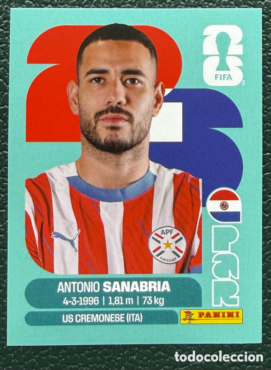 Cromos de Futebol: PAR 20 ANTONIO SANABRIA PARAGUAY CROMOS ALBUM FIFA WORLD CUP MUNDIAL 2026 PANINI