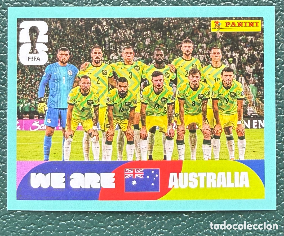 Fu&szlig;ball-Sticker: AUS 13 ALINEACION AUSTRALIA CROMOS ALBUM FIFA WORLD CUP MUNDIAL 2026 PANINI