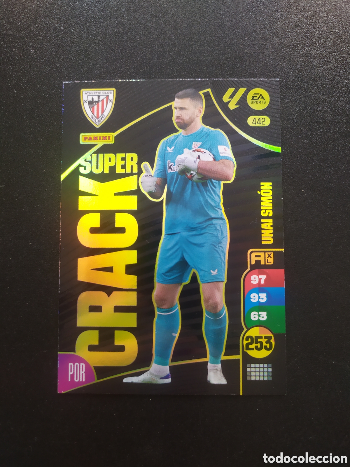 Cromos de f&uacute;tbol: Adrenalyn 2024 2025 24 25 panini Unai Sim&oacute;n super crack n&deg; 442 Athletic Bilbao