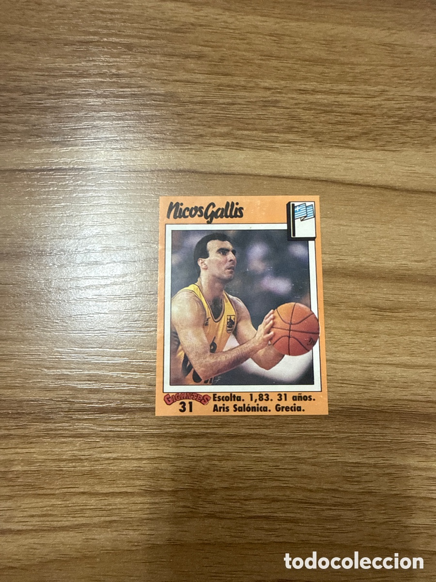 Cromos de f&uacute;tbol: 1989 NICOS GALLIS N&ordm; 31 GIGANTES BASKET