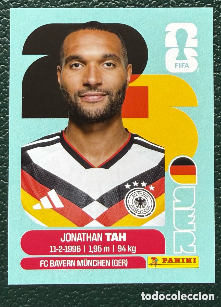 Fu&szlig;ball-Sticker: GER 3 JONATHAN TAH ALEMANIA CROMOS ALBUM FIFA WORLD CUP MUNDIAL 2026 PANINI