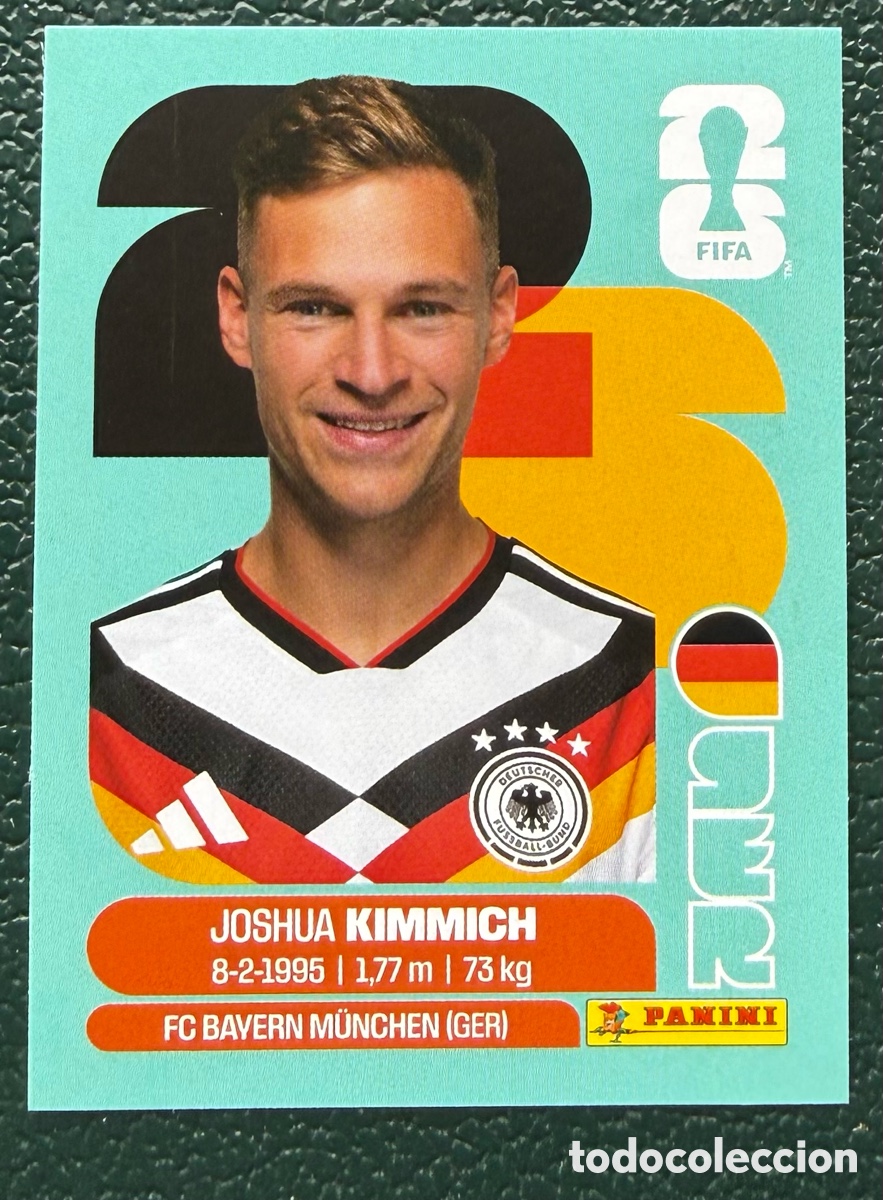 Fu&szlig;ball-Sticker: GER 10 JOSHUA KIMMICH ALEMANIA CROMOS ALBUM FIFA WORLD CUP MUNDIAL 2026 PANINI