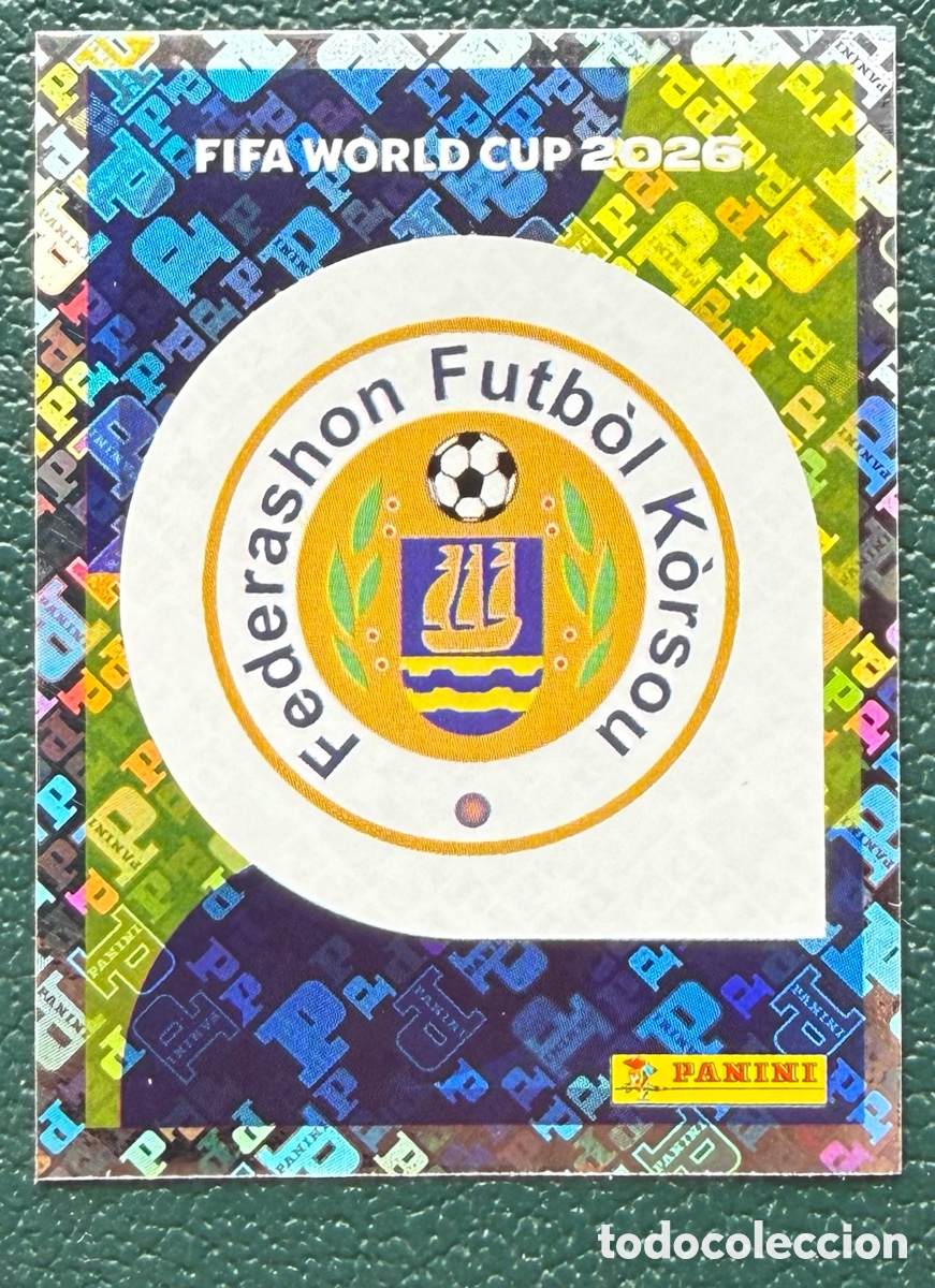 Fu&szlig;ball-Sticker: CUW 1 ESCUDO CURA&Ccedil;AO CROMOS ALBUM FIFA WORLD CUP MUNDIAL 2026 PANINI