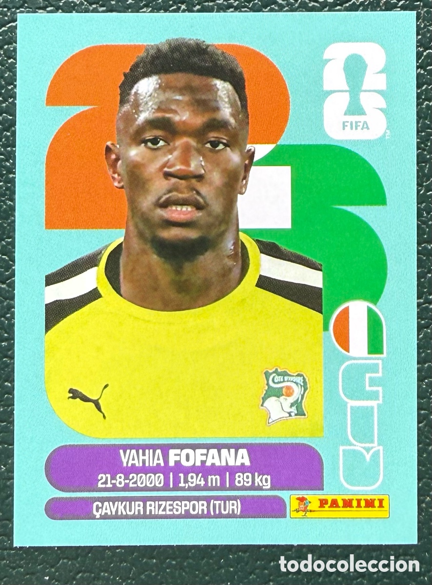 Fu&szlig;ball-Sticker: CIV 2 YAHIA FOFANA COSTA DE MARFIL CROMOS ALBUM FIFA WORLD CUP MUNDIAL 2026 PANINI