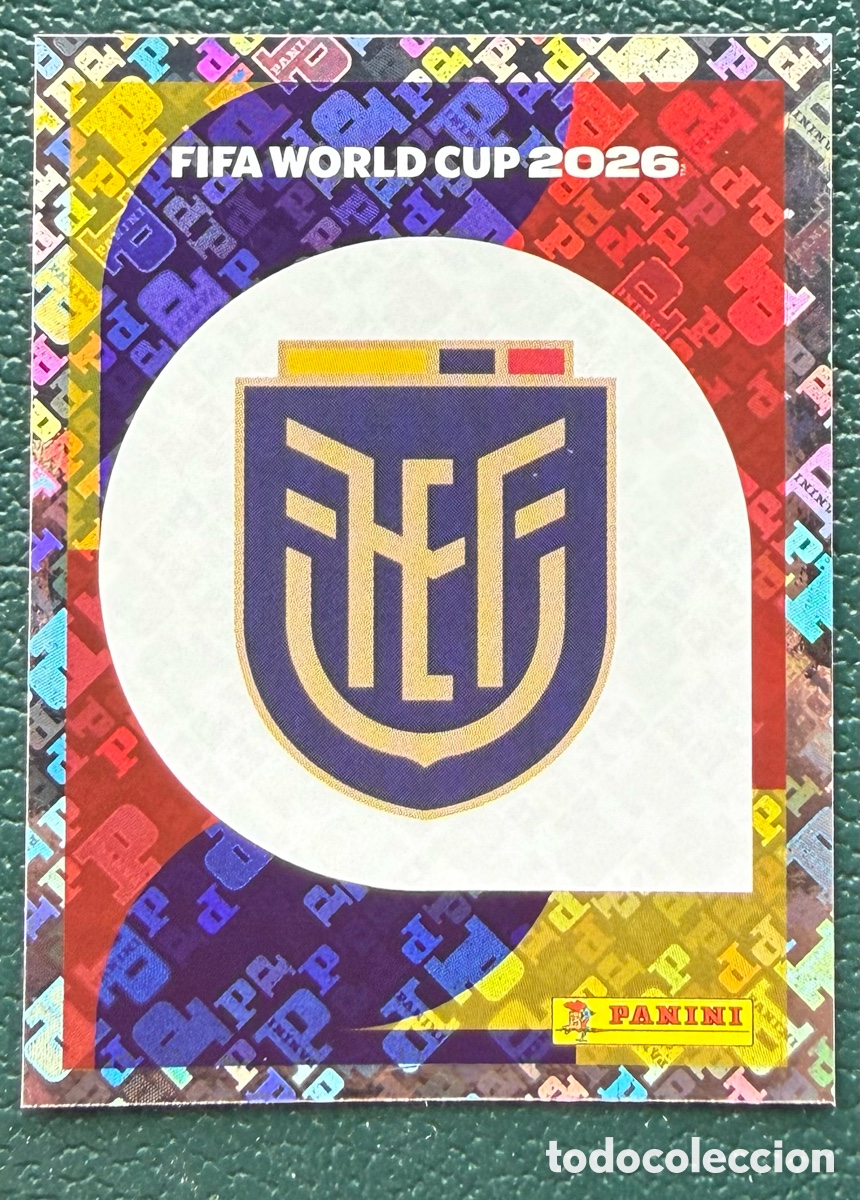Figurine di Calcio: ECU 1 ESCUDO ECUADOR CROMOS ALBUM FIFA WORLD CUP MUNDIAL 2026 PANINI