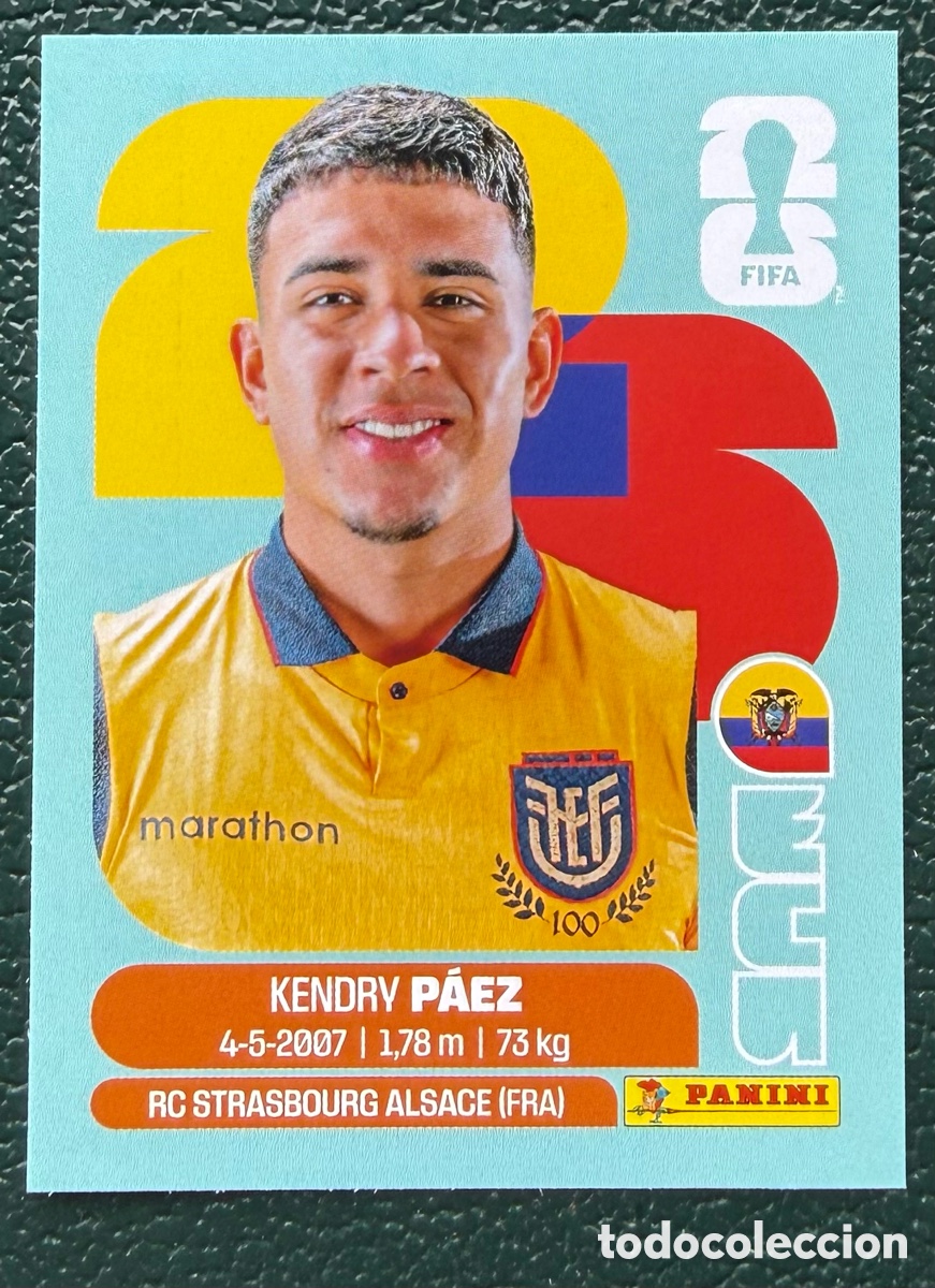Cromos de f&uacute;tbol: ECU 11 KENDRY PAEZ ECUADOR CROMOS ALBUM FIFA WORLD CUP MUNDIAL 2026 PANINI
