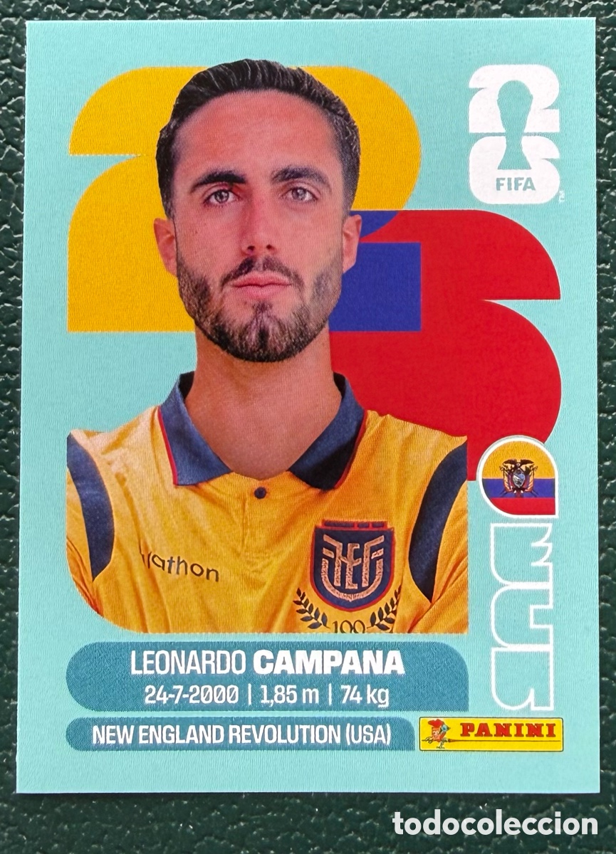 Cromos de f&uacute;tbol: ECU 15 LEONARDO CAMPANA ECUADOR CROMOS ALBUM FIFA WORLD CUP MUNDIAL 2026 PANINI