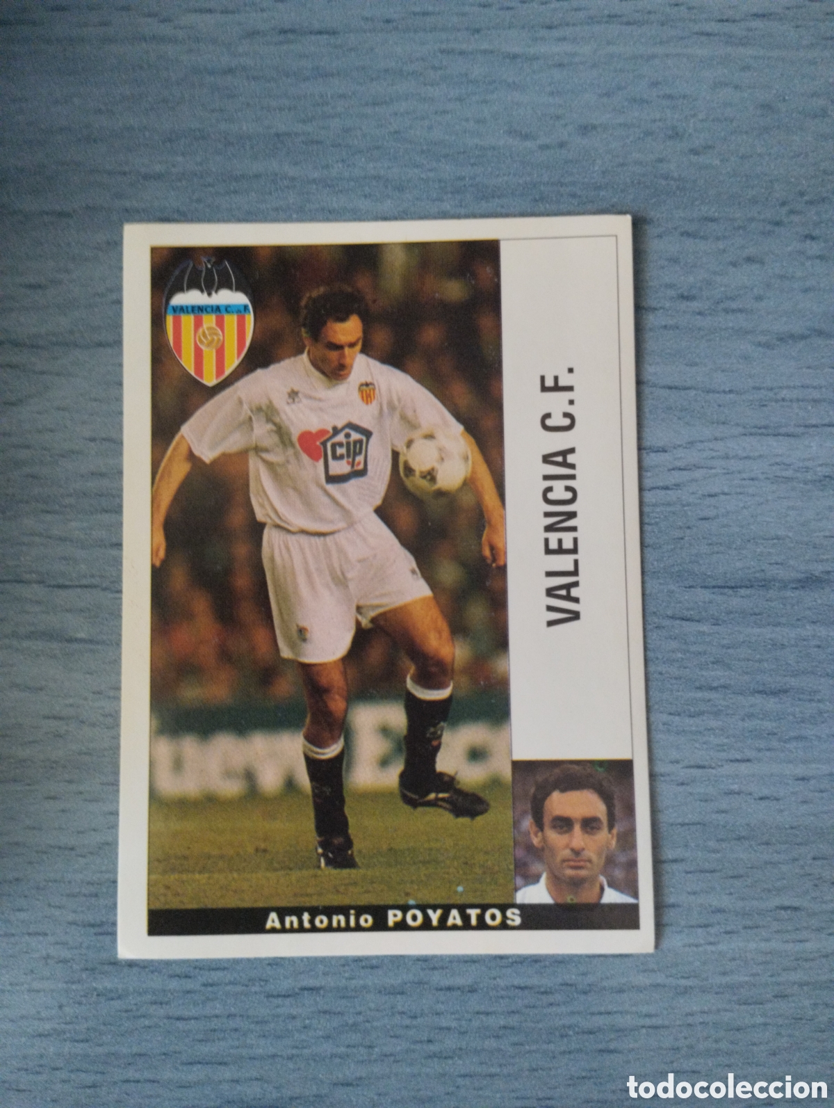 Cromos de f&uacute;tbol: Cromo Panini liga 95 96 poyatos valencia sin pegar