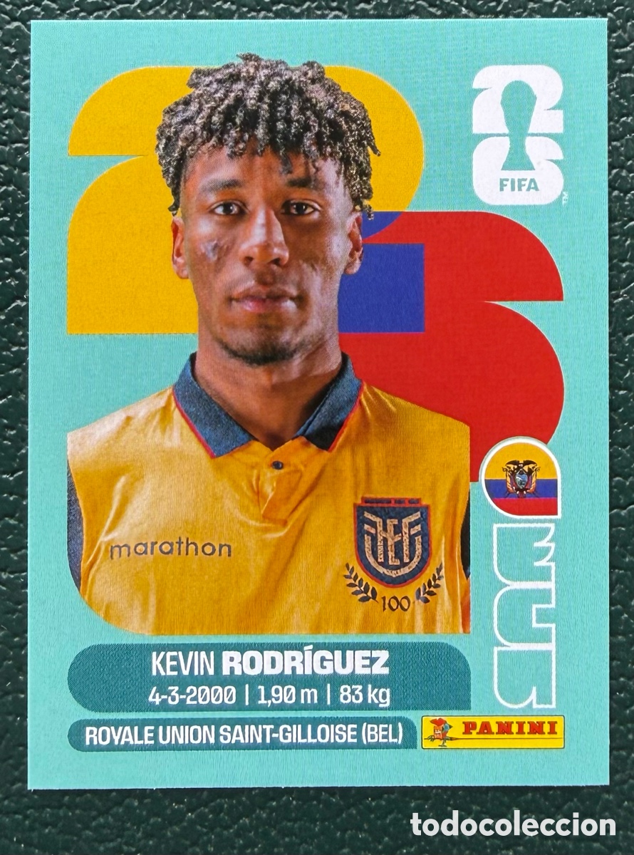 Cromos de f&uacute;tbol: ECU 19 KEVIN RODRIGUEZ ECUADOR CROMOS ALBUM FIFA WORLD CUP MUNDIAL 2026 PANINI