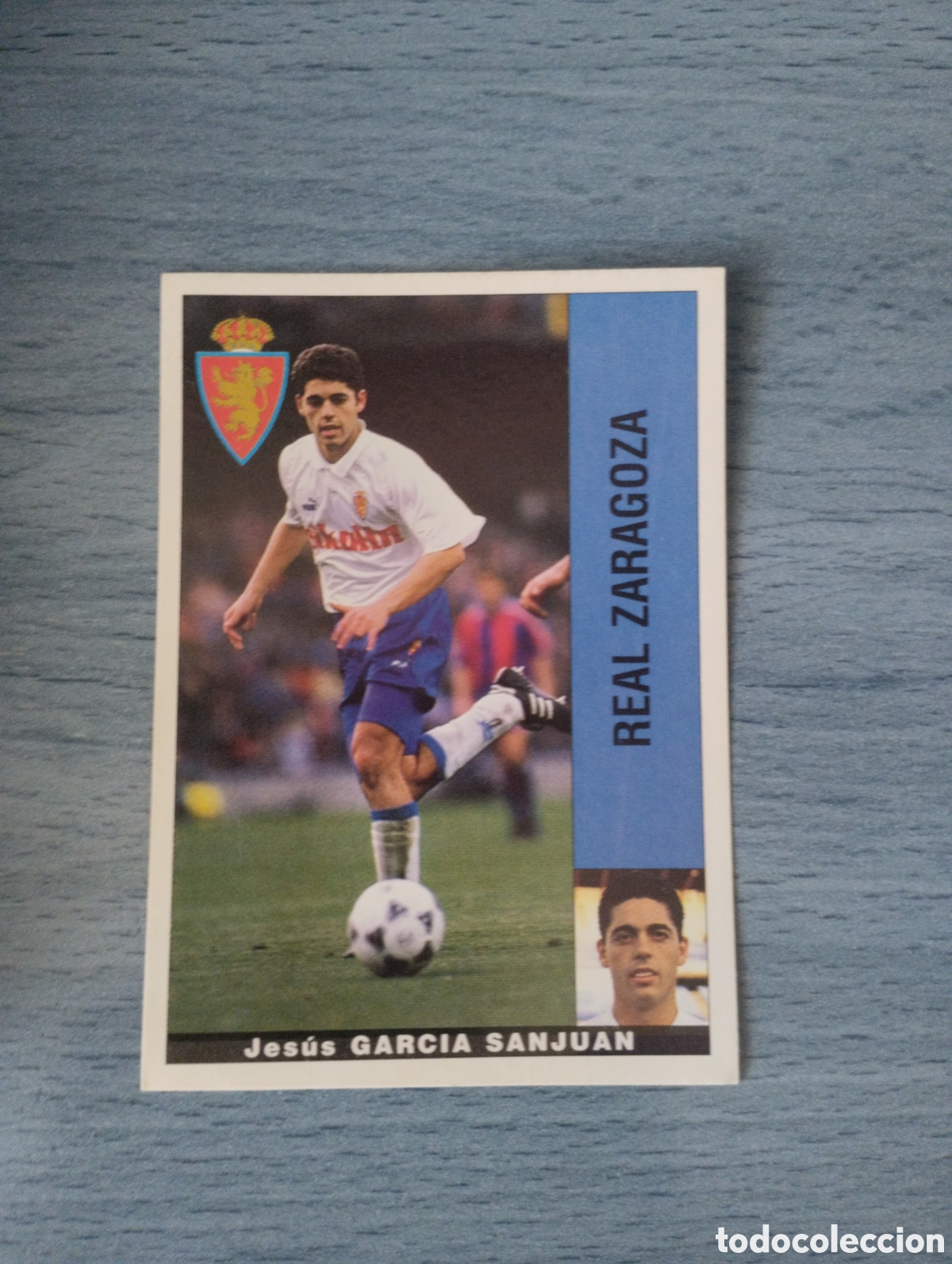Figurine di Calcio: Cromo Panini liga 95 96 Garc&iacute;a sanjuan Zaragoza sin pegar