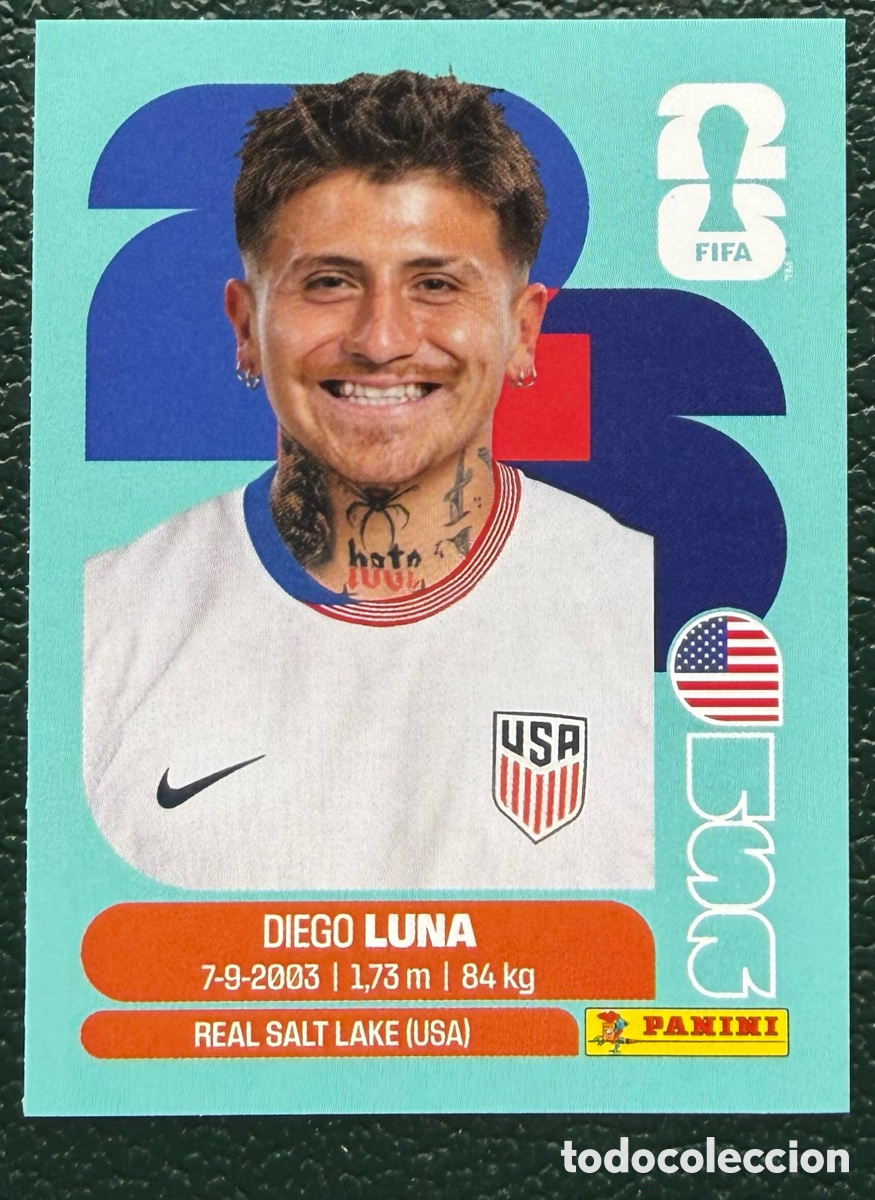 Cromos de Futebol: USA 14 DIEGO LUNA ESTADOS UNIDOS CROMOS ALBUM FIFA WORLD CUP MUNDIAL 2026 PANINI