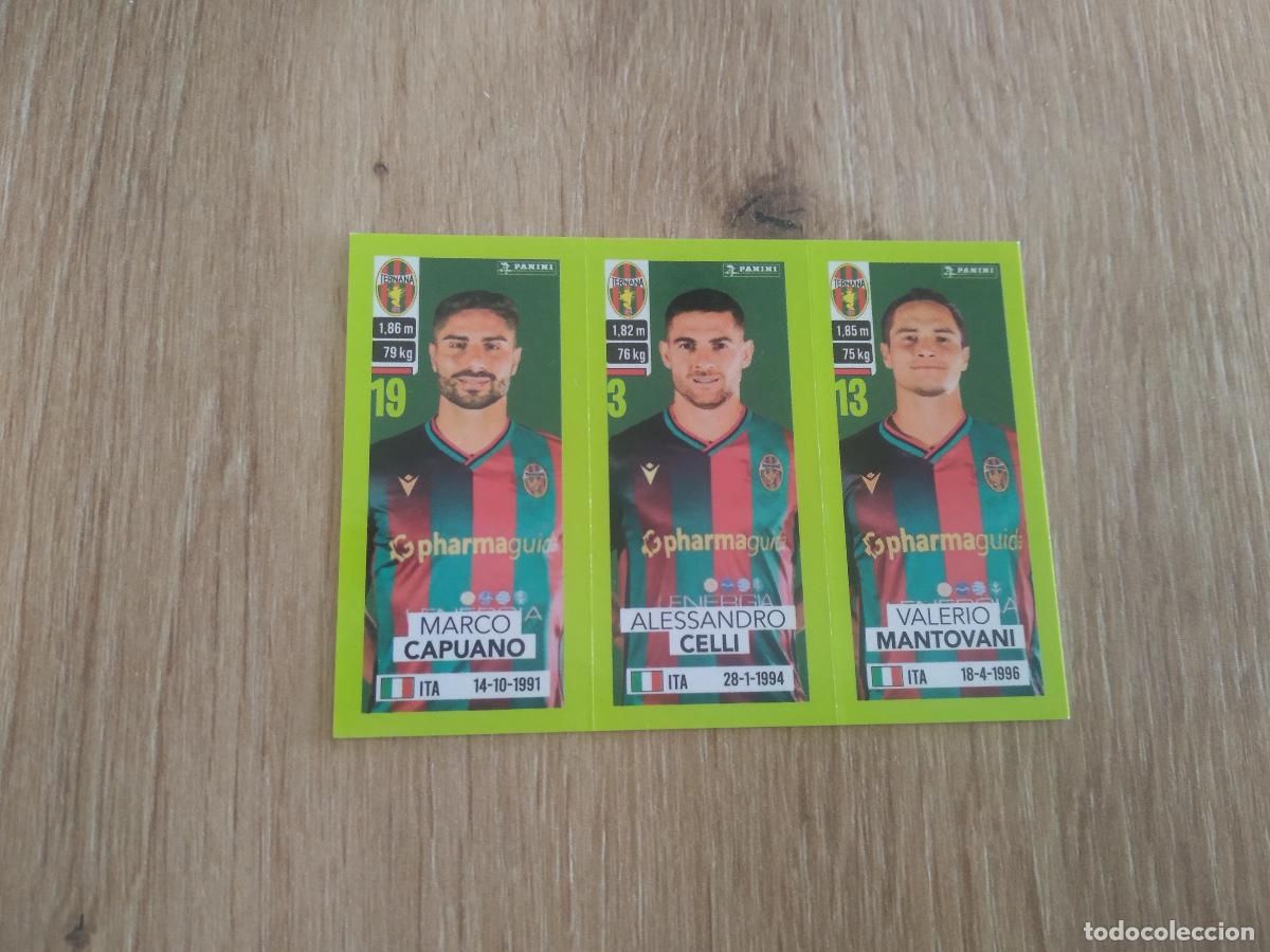 Cromos de f&uacute;tbol: 636 CAPUANO CELLI MANTOVANI TERNANA CROMO FUTBOL PANINI LIGA ITALIA 23-24 CALCIATORI 2023-2024