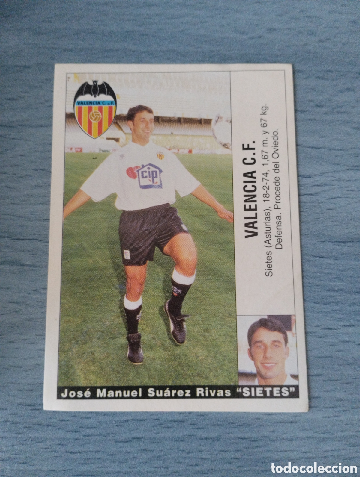 Football Stickers: Cromo Panini liga 95 96 &uacute;ltimo fichaje 5 sietes valencia sin pegar