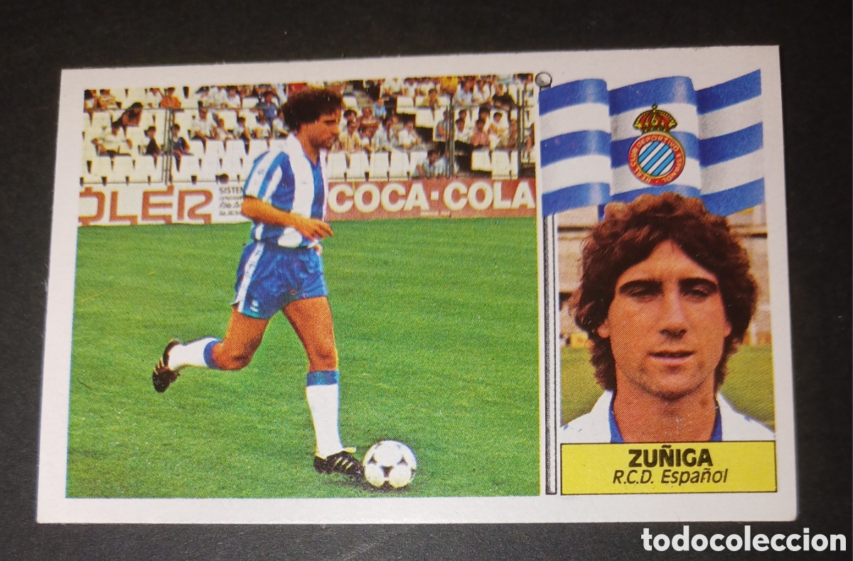 Cromos de f&uacute;tbol: Cromo Z&uacute;&ntilde;iga - RCD Espa&ntilde;ol - Liga Este 1986/87 (86-87) Ediciones Este - Nuevo Sin Pegar