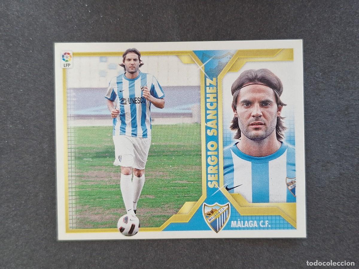 Cromos de f&uacute;tbol: L3 SERGIO SANCHEZ MALAGA C. F. FICHAJE 12 LIGA ESTE 2011 2012 11 12 NUNCA PEGADO SIN PEGAR