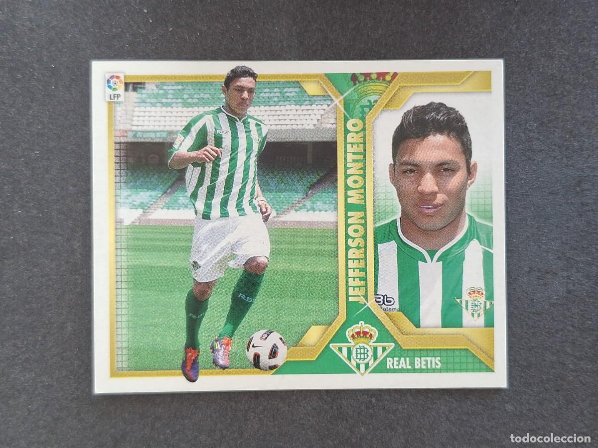 Cromos de f&uacute;tbol: L3 JEFFERSON MONTERO REAL BETIS BALOMPIE FICHAJE 17 LIGA ESTE 2011 2012 11 12 NUNCA PEGADO SIN PEGAR