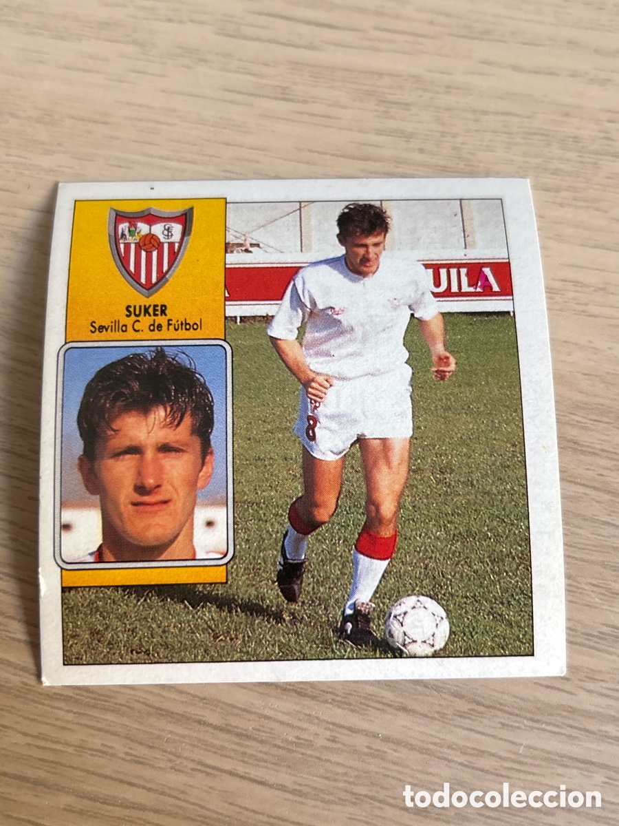 Cartes &agrave; collectionner de Football: SUKER SEVILLA LIGA ESTE 1992 1993 92 93 NUNCA PEGADO SIN PEGAR