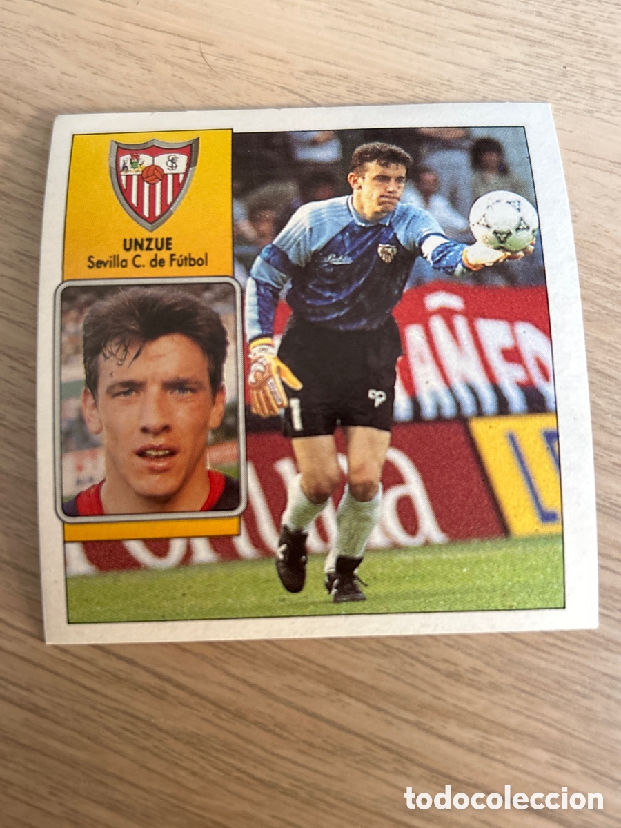 Cartes &agrave; collectionner de Football: UNZUE SEVILLA LIGA ESTE 1992 1993 92 93 NUNCA PEGADO SIN PEGAR