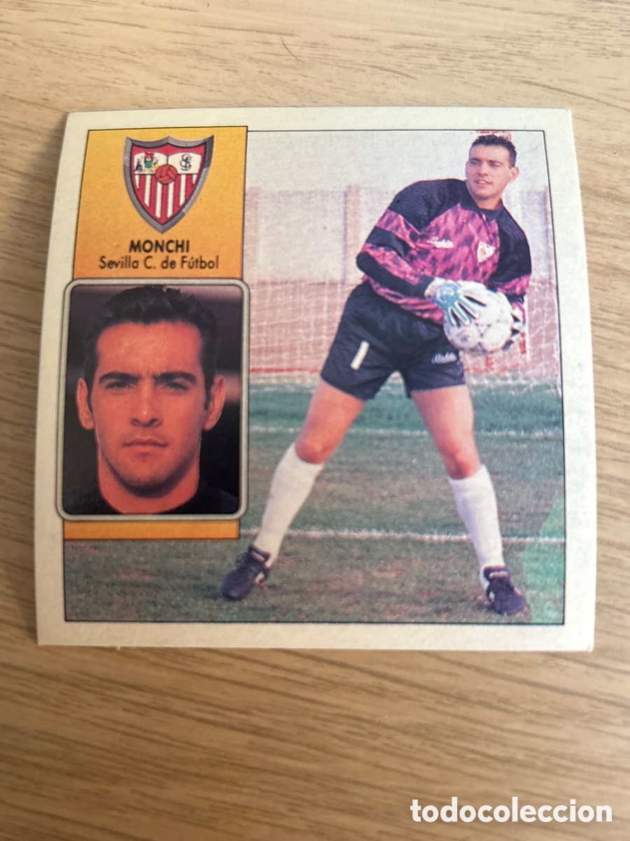 Cartes &agrave; collectionner de Football: MONCHI SEVILLA LIGA ESTE 1992 1993 92 93 NUNCA PEGADO SIN PEGAR