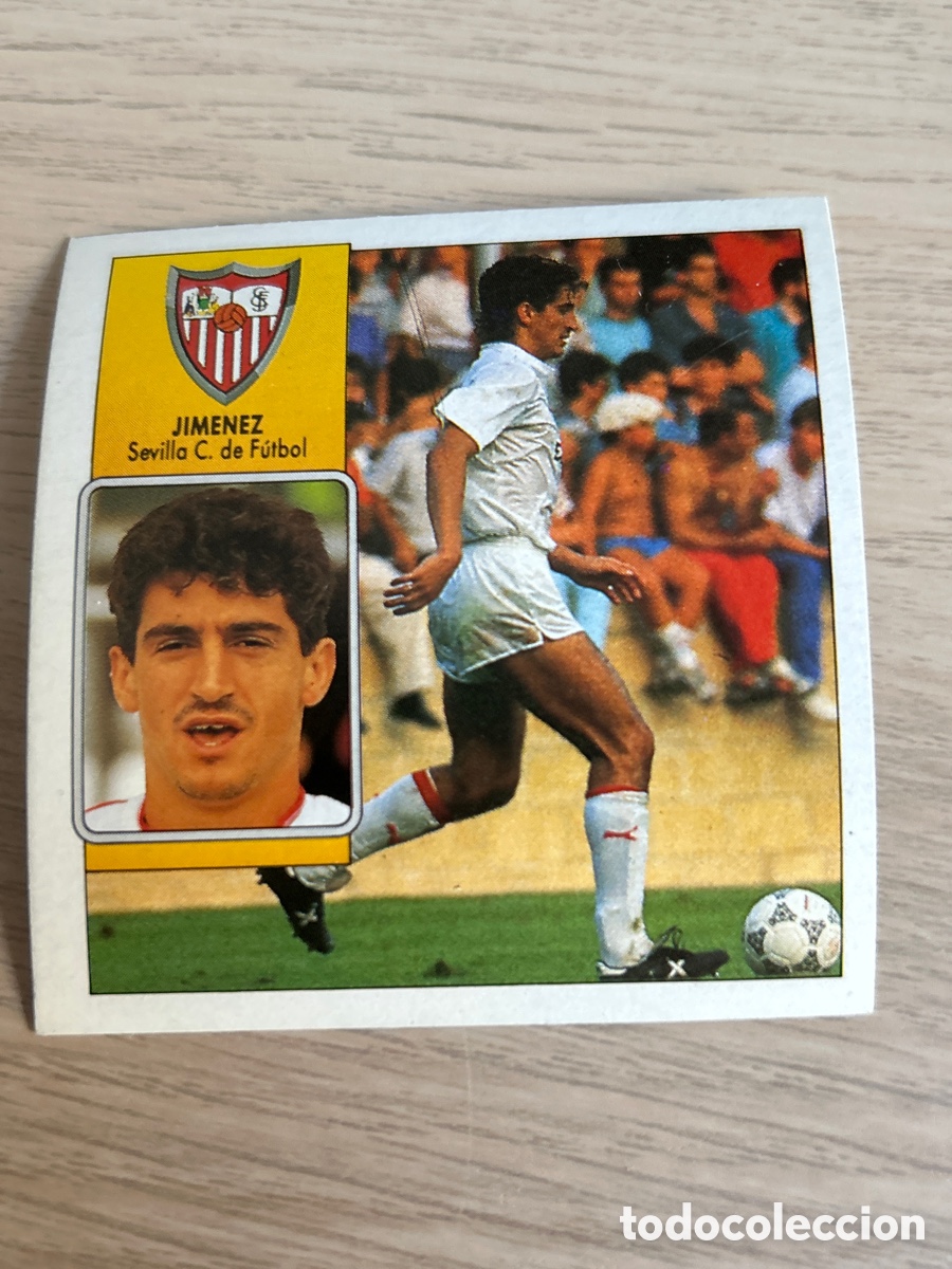 Cartes &agrave; collectionner de Football: JIMENEZ SEVILLA LIGA ESTE 1992 1993 92 93 NUNCA PEGADO SIN PEGAR