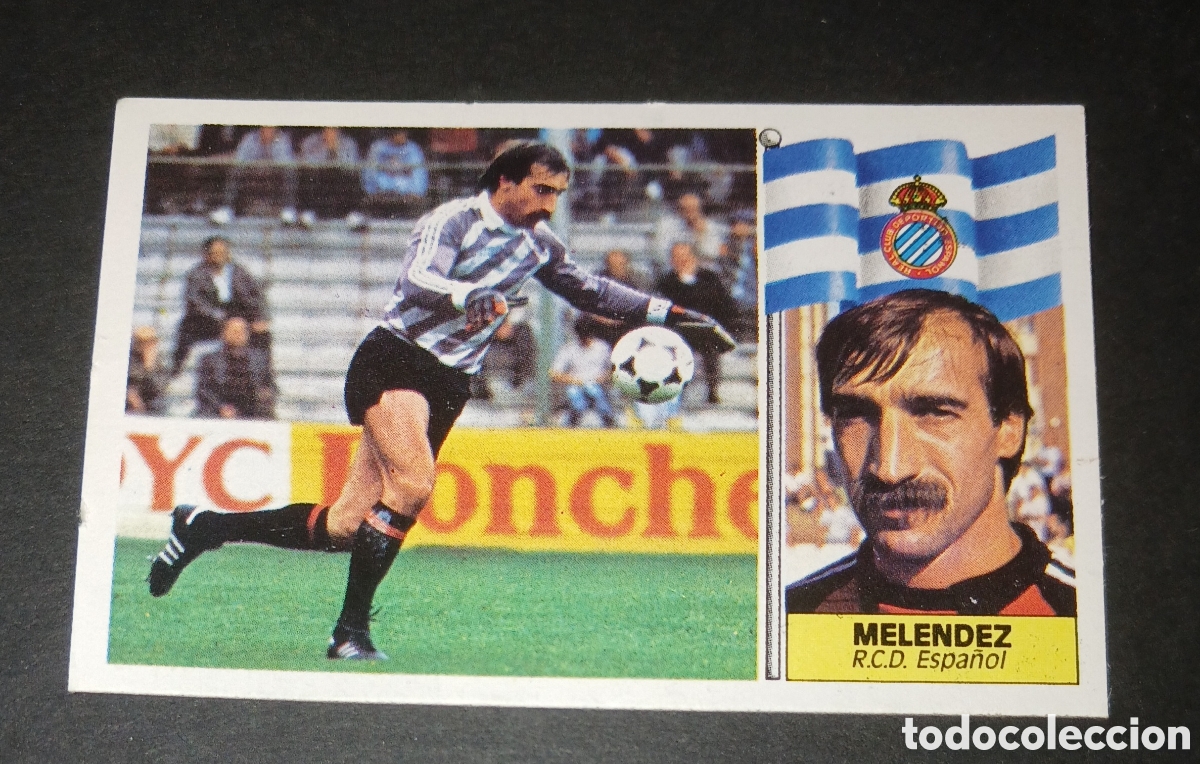 Cromos de f&uacute;tbol: MELENDEZ - RCD ESPA&Ntilde;OL - CROMO LIGA 1986 1987 86 87 EDICIONES ESTE - NUEVO SIN PEGAR