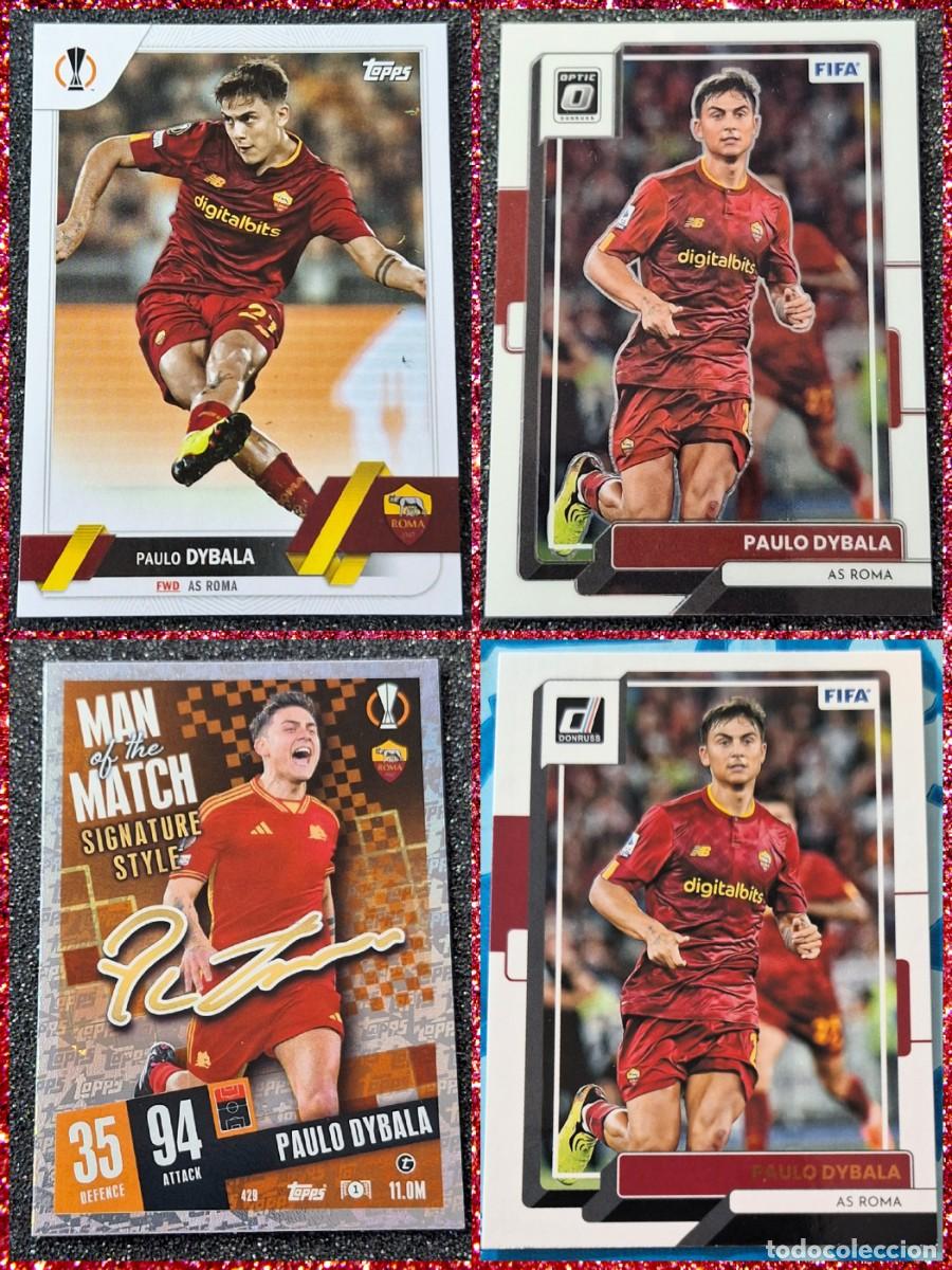 Cromos de f&uacute;tbol: Paulo Dybala AS Roma Panini Donruss Optic Topps Man of the Match