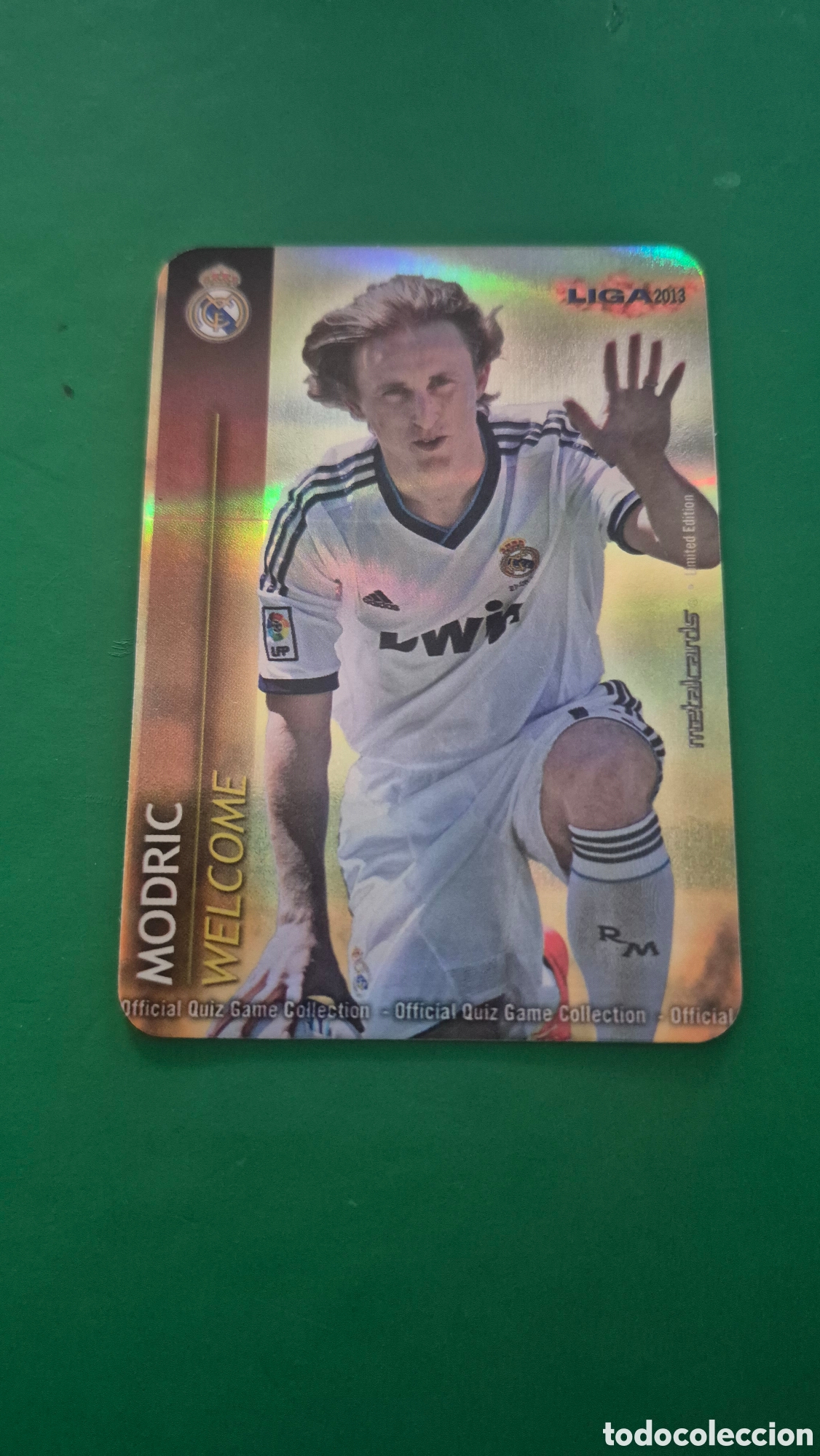 Football Stickers: MUNDICROMO 2012 2013 12 13 WELCOME (BRILLO RAYAS) 1/9 MODRIC REAL MADRID