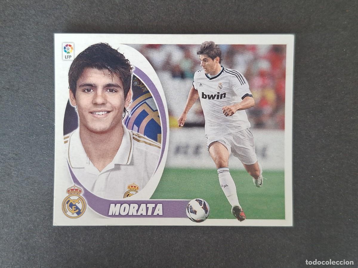 Cromos de f&uacute;tbol: L5 MORATA REAL MADRID COLOCA LIGA ESTE 2012 2013 12 13 NUNCA PEGADO SIN PEGAR