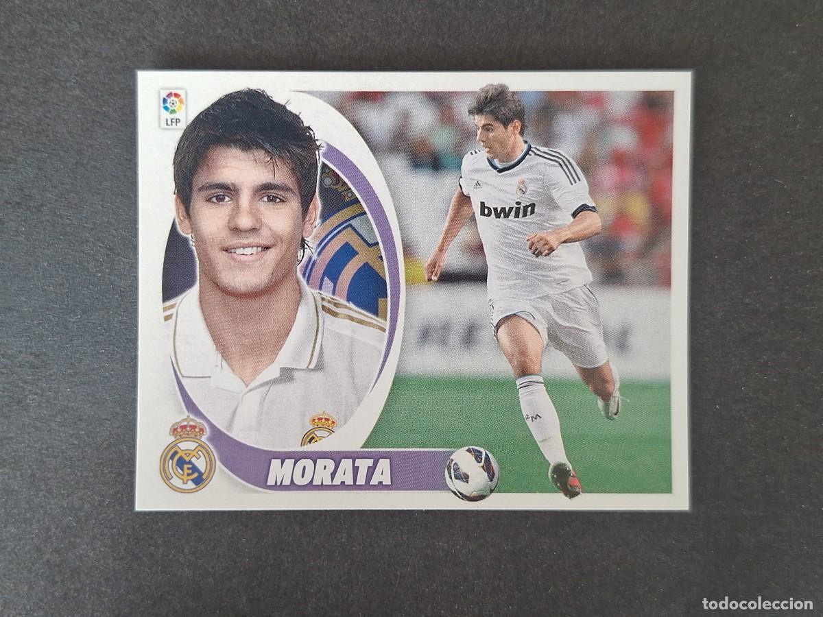 Cromos de f&uacute;tbol: L5 MORATA REAL MADRID COLOCA LIGA ESTE 2012 2013 12 13 NUNCA PEGADO SIN PEGAR