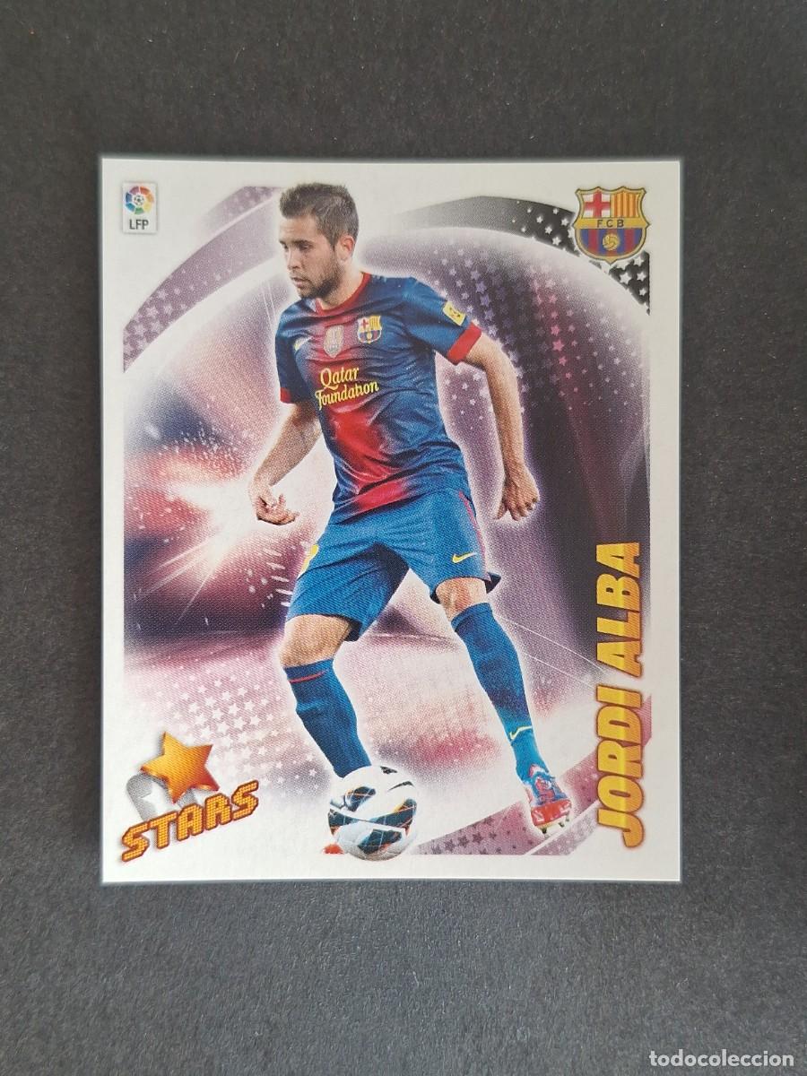 Cromos de f&uacute;tbol: L5 JORDI ALBA F. C. BARCELONA STARS COLOCA LIGA ESTE 2012 2013 12 13 NUNCA PEGADO SIN PEGAR