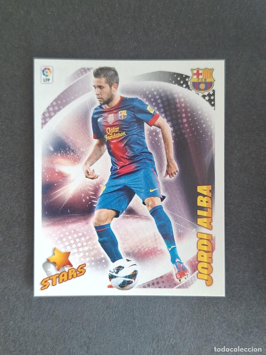 Cromos de f&uacute;tbol: L5 JORDI ALBA F. C. BARCELONA STARS COLOCA LIGA ESTE 2012 2013 12 13 NUNCA PEGADO SIN PEGAR