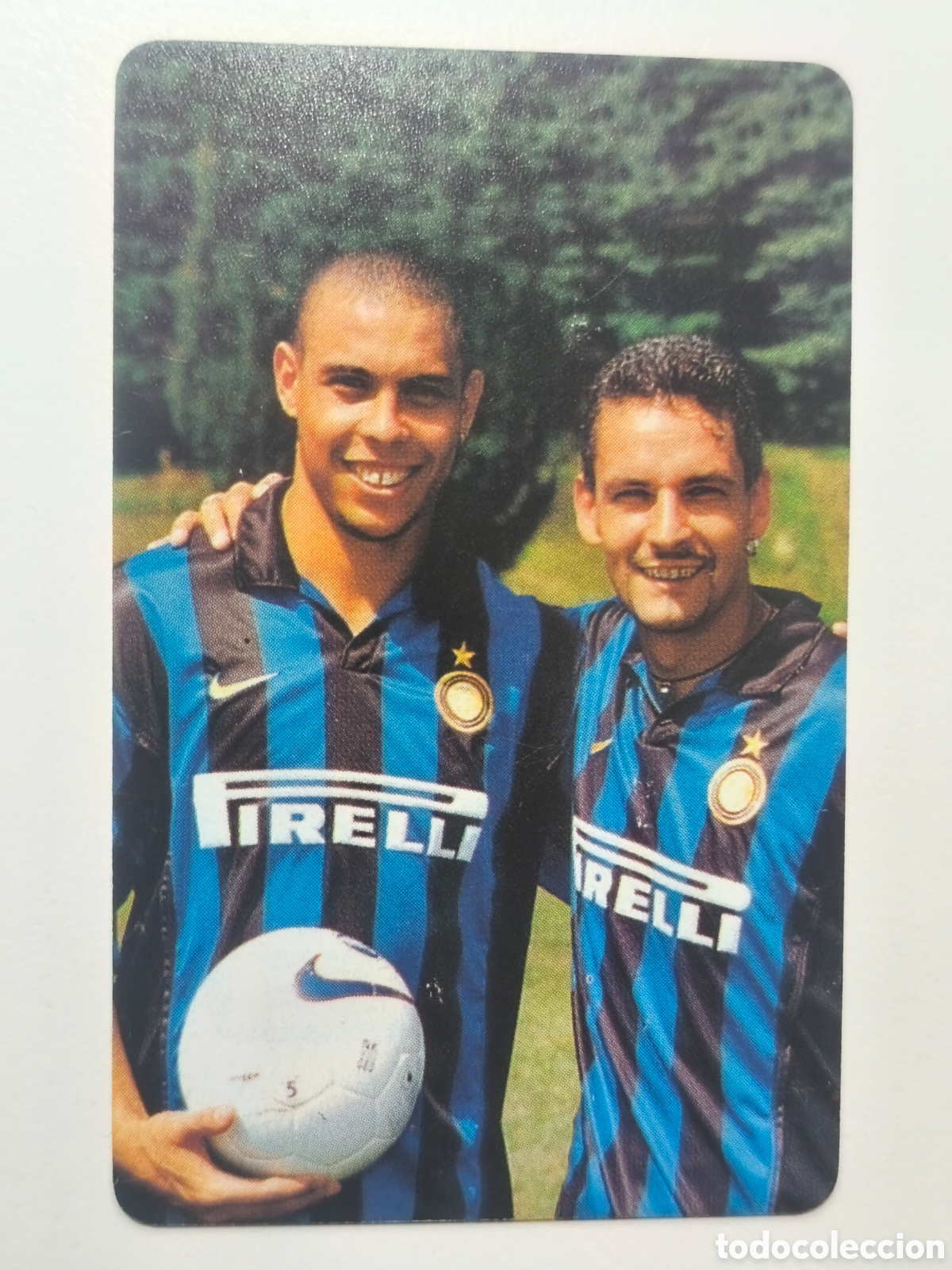 Cromos de f&uacute;tbol: Ronaldo Nazario/ Roberto BAGGIO Phone Card