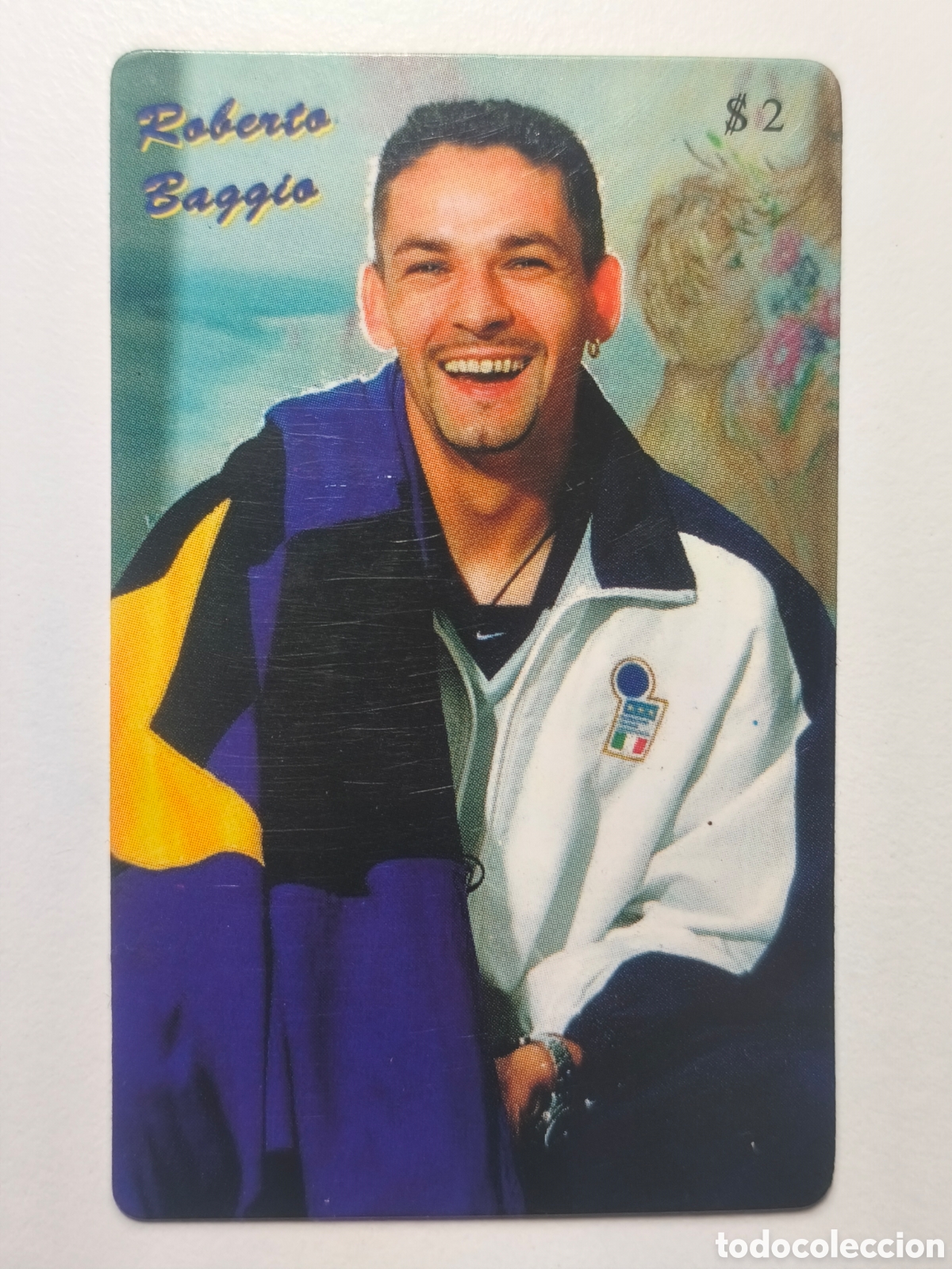 Cromos de f&uacute;tbol: Roberto BAGGIO Italia Phone Card